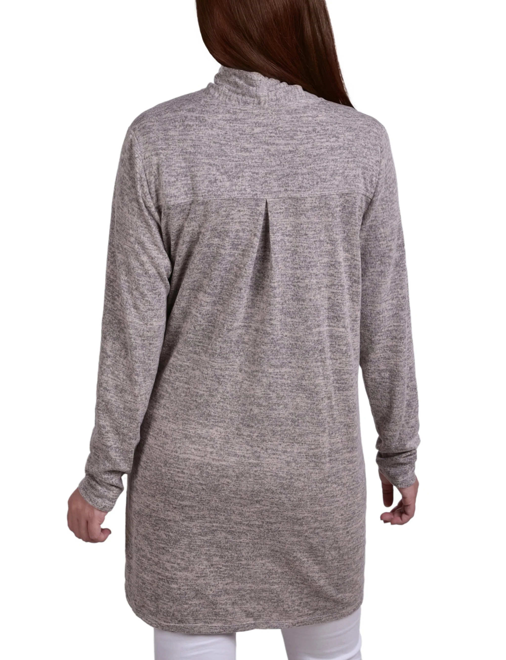 Shadow Grey Long Sleeve Cardigan - Image 4