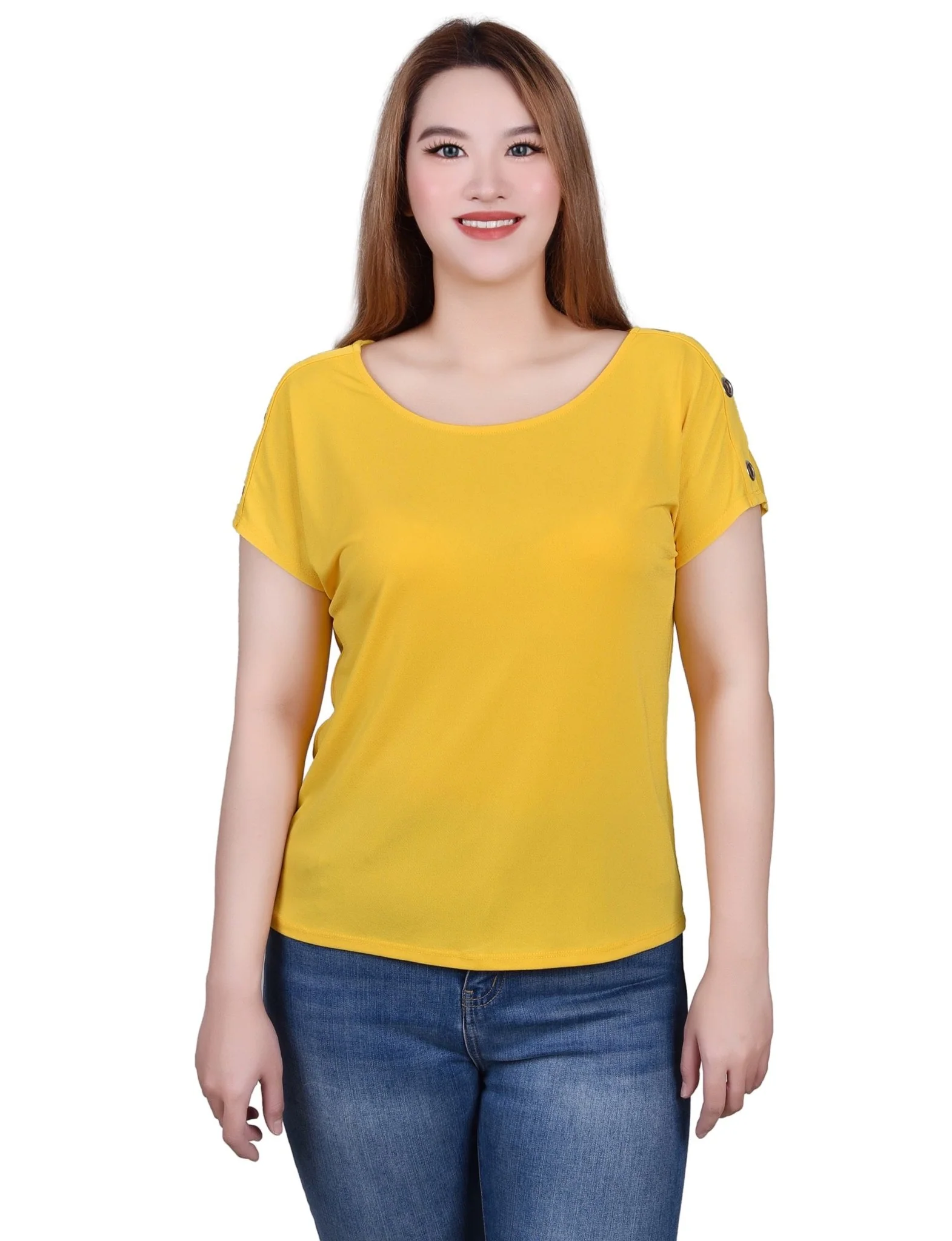 Short Sleeve Extended Sleeve Tunic Top - Image 13