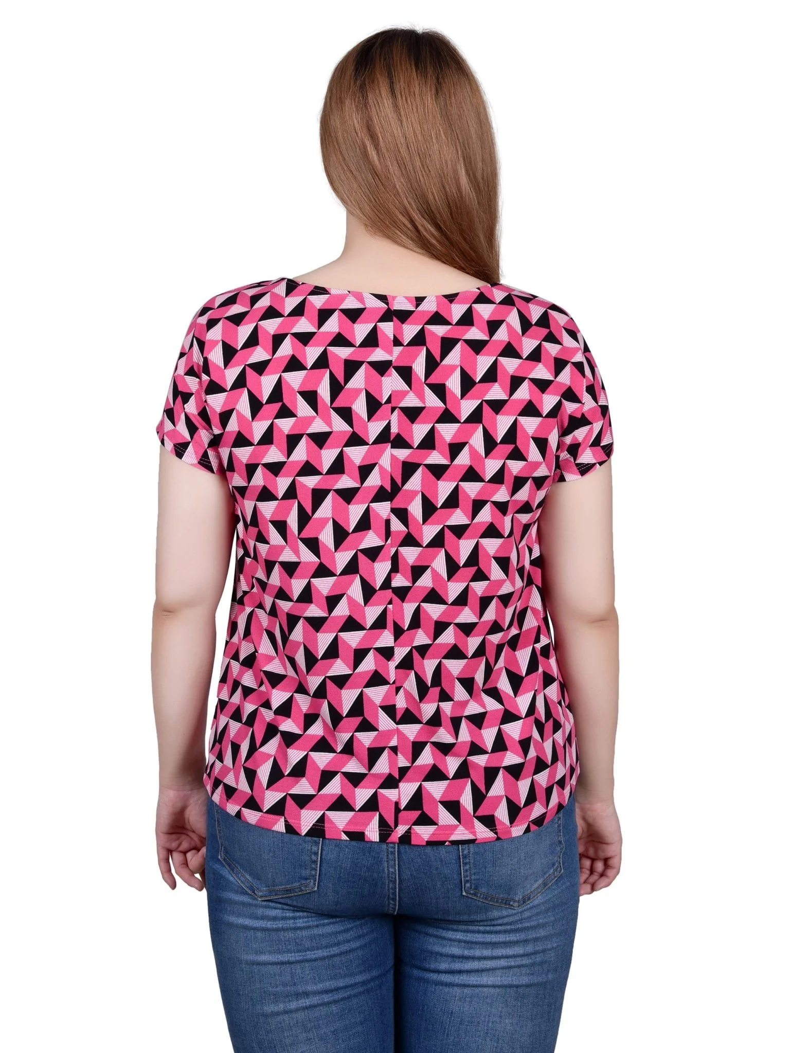 Short Sleeve Extended Sleeve Tunic Top - Image 20