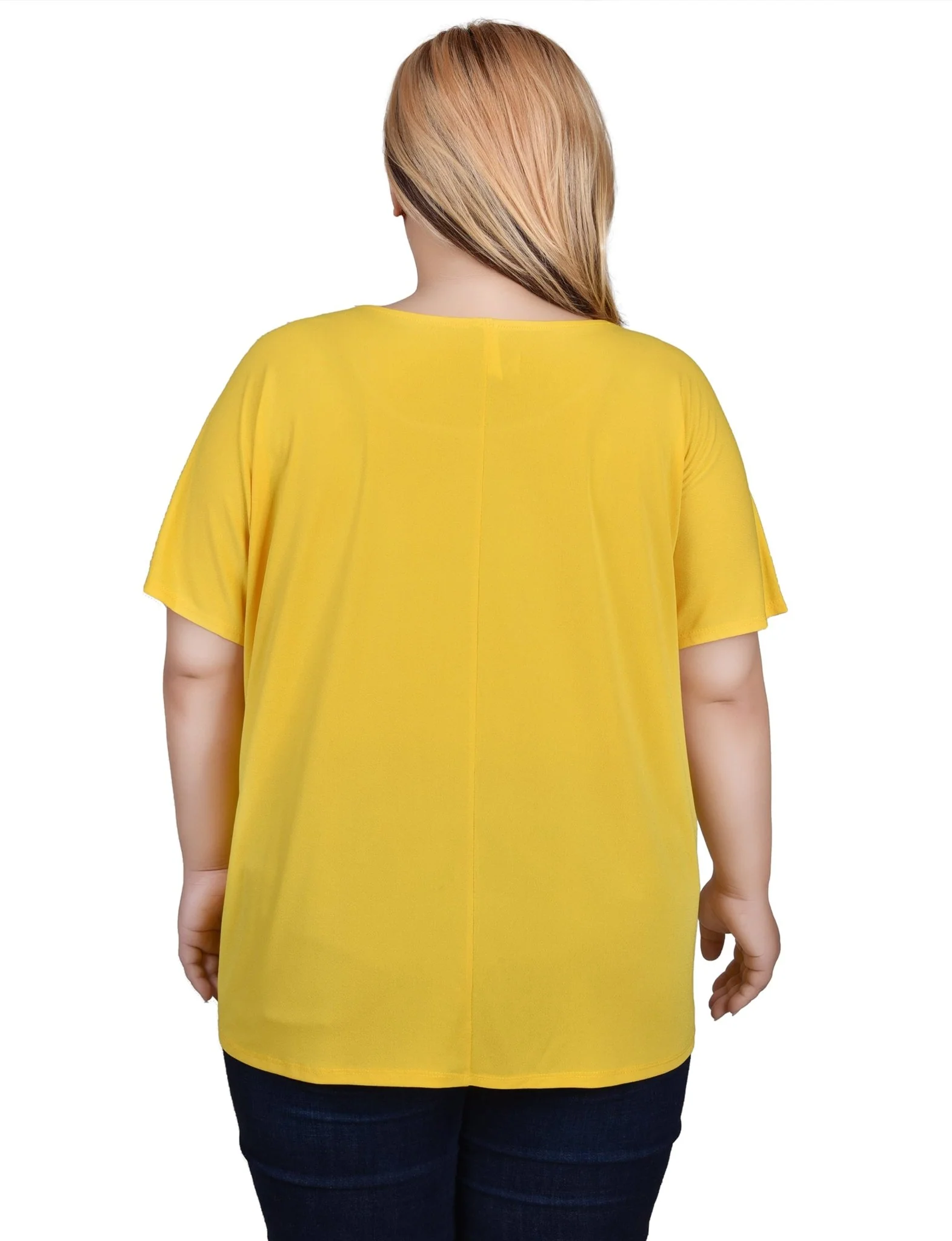Short Sleeve Extended Sleeve Tunic Top - Plus - Image 12