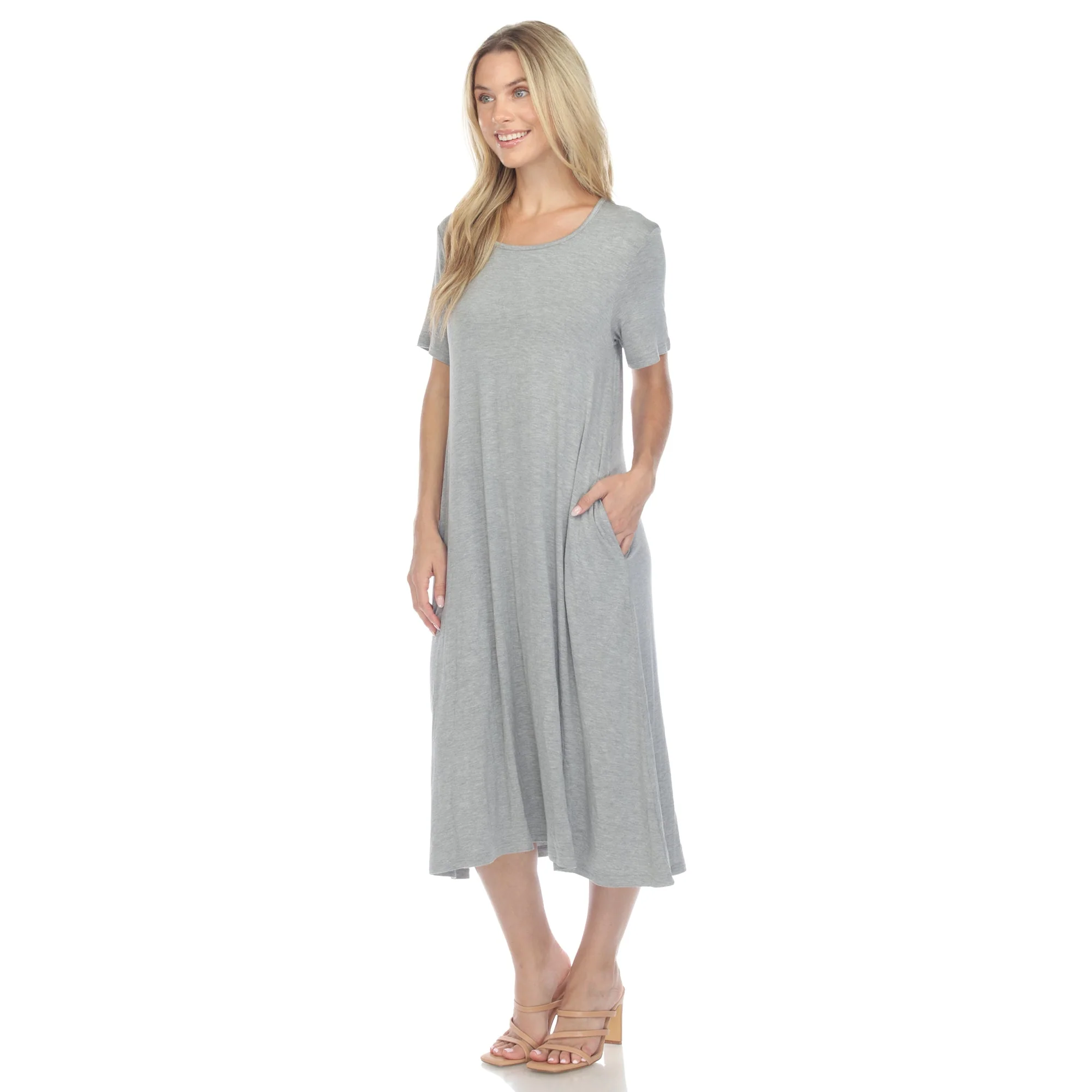 Short Sleeve Midi Dress - Image 17