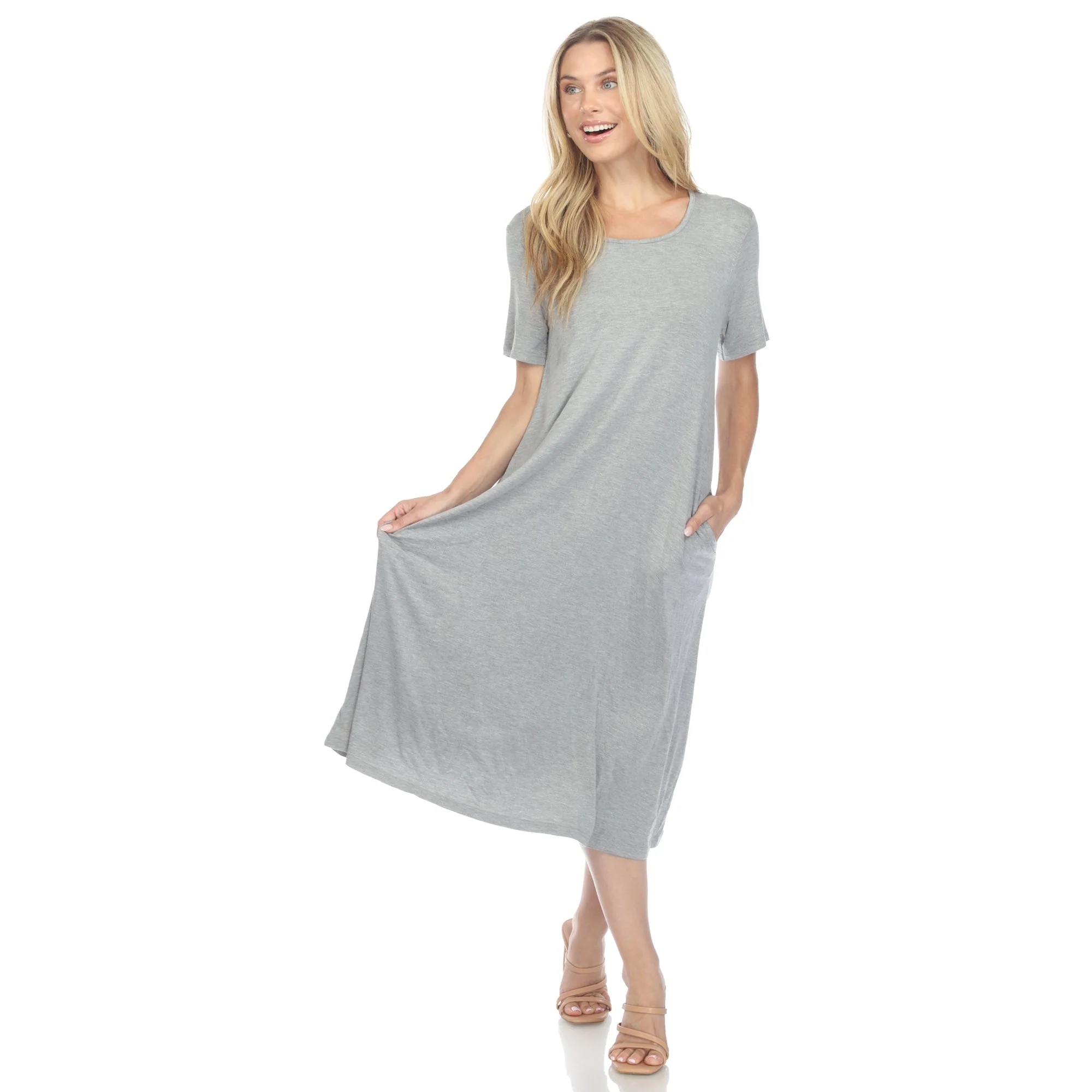 Short Sleeve Midi Dress - Image 20