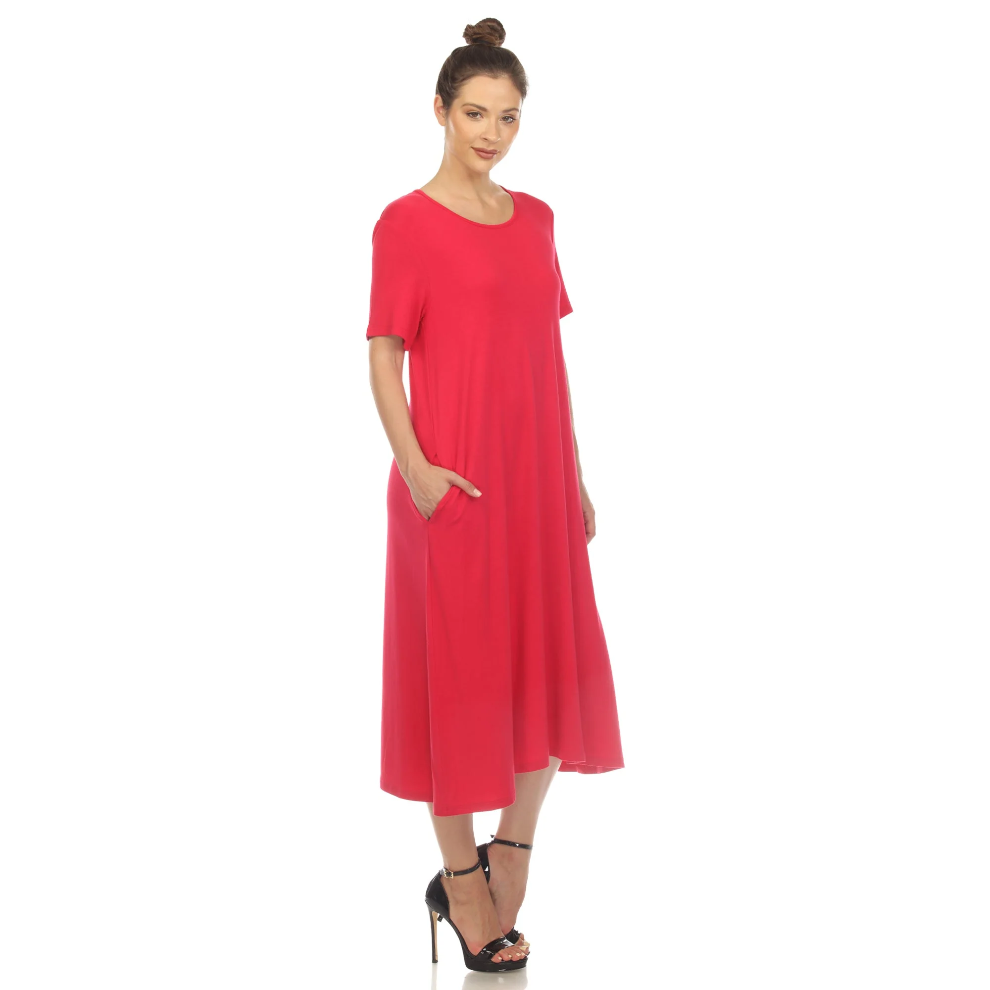 Short Sleeve Midi Dress - Image 22