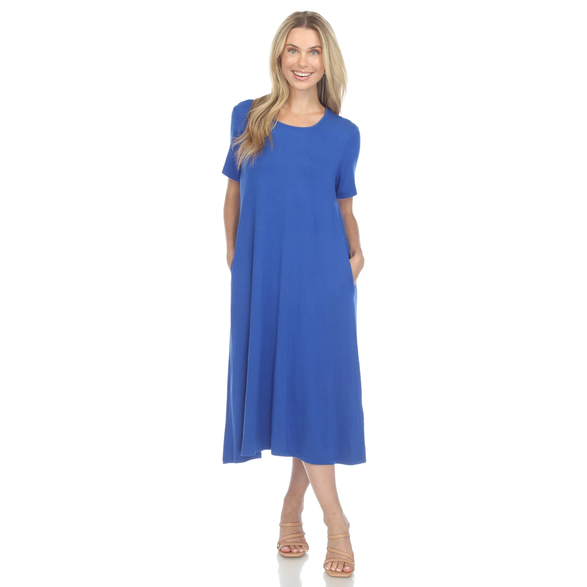 Short Sleeve Midi Dress - Image 31