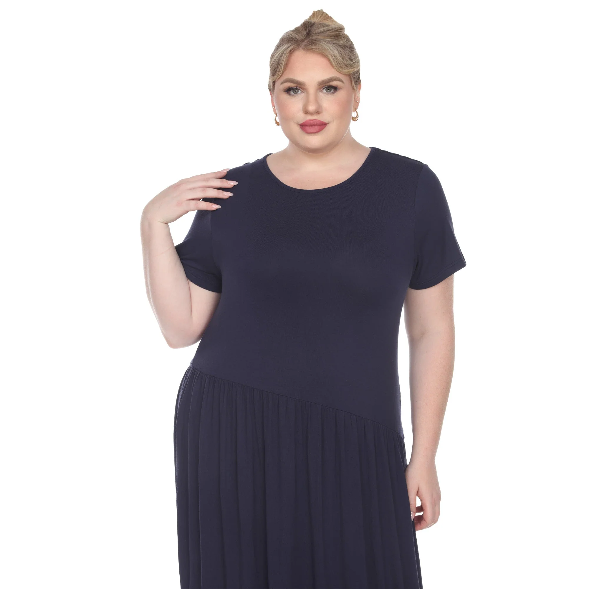 Short Sleeves Maxi Dress - Plus - Image 15