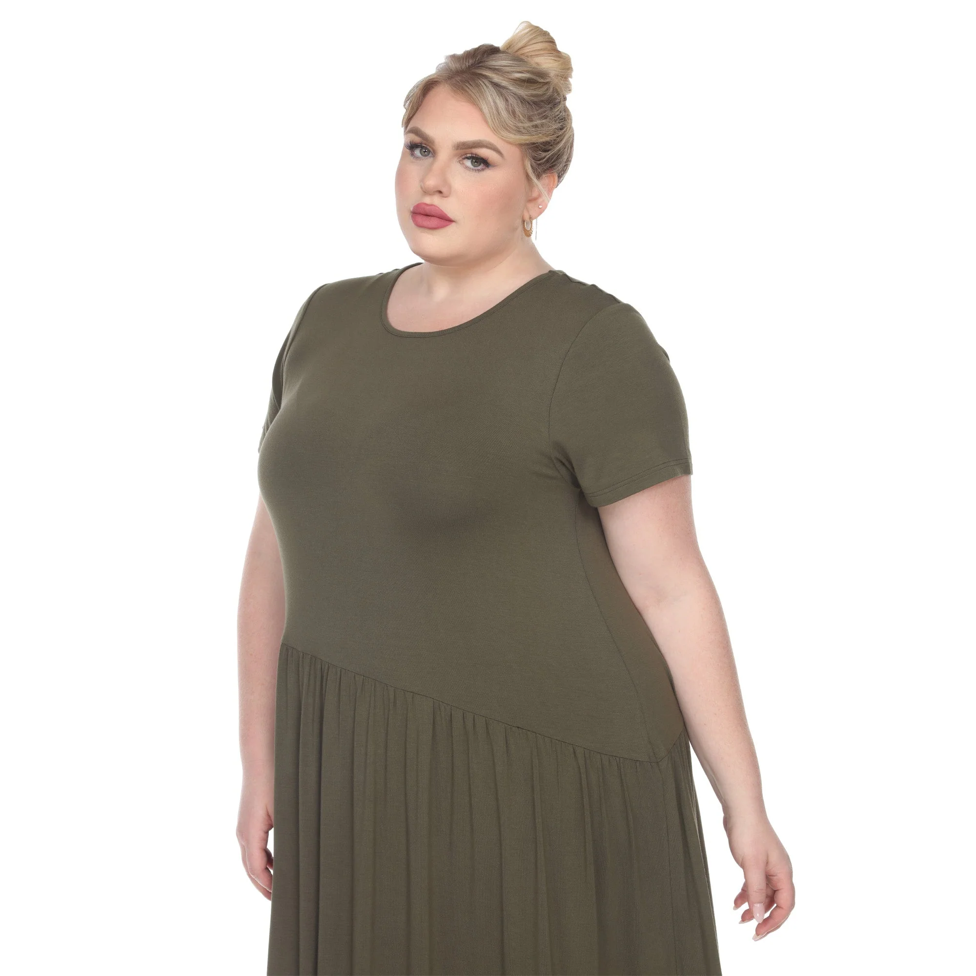 Short Sleeves Maxi Dress - Plus - Image 20