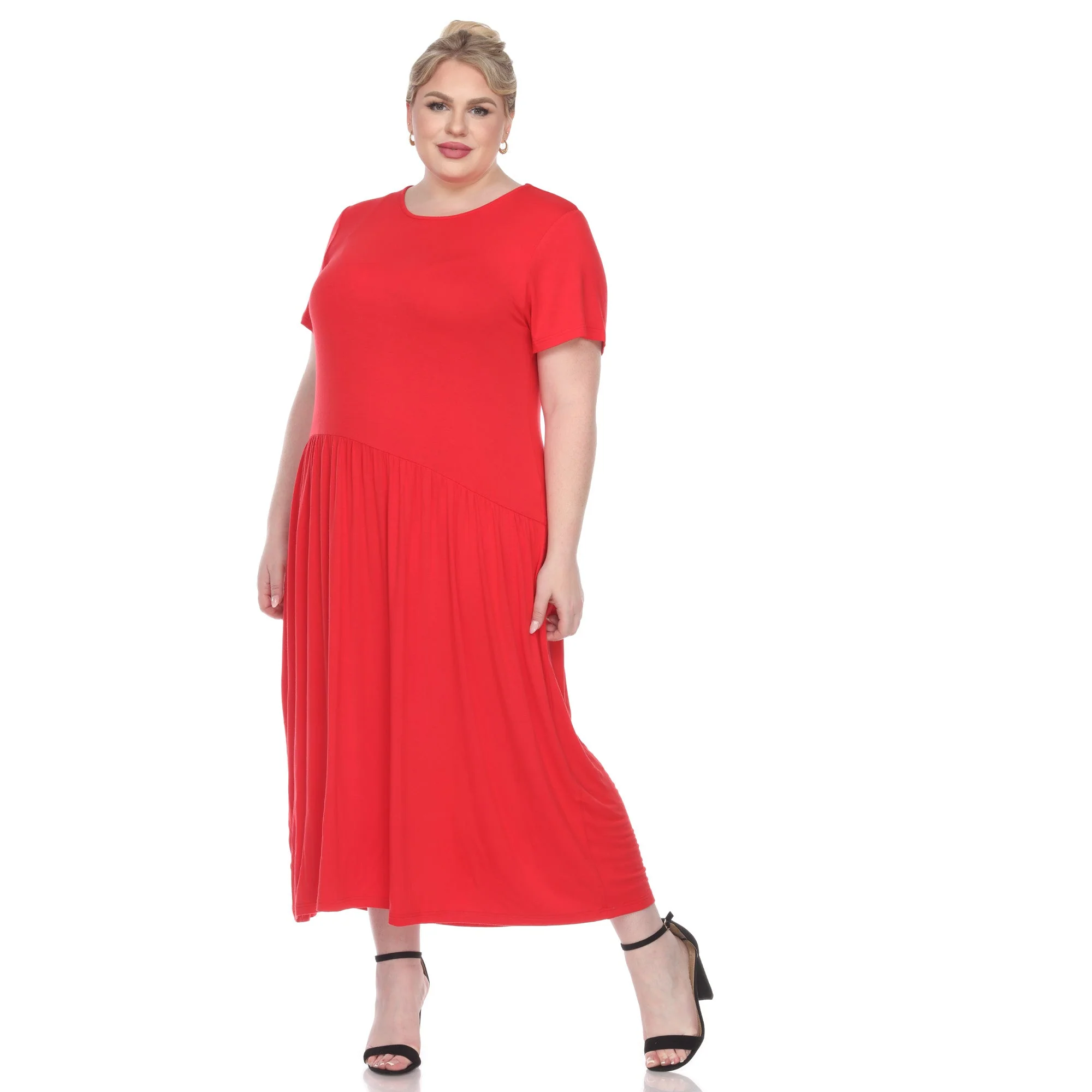 Short Sleeves Maxi Dress - Plus - Image 22