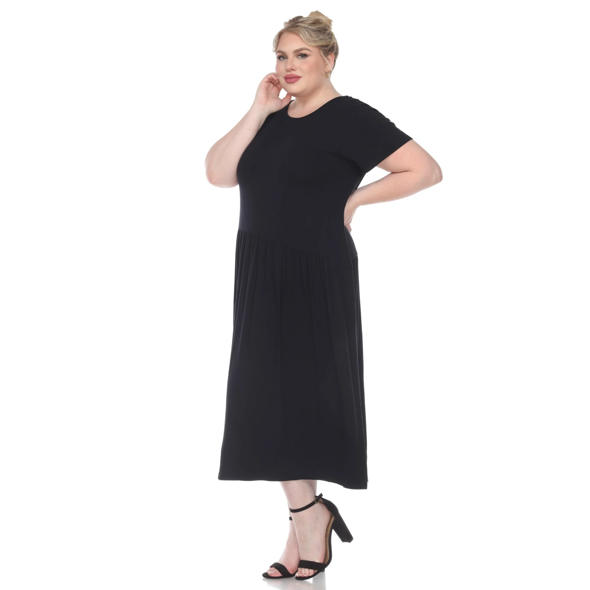 Short Sleeves Maxi Dress - Plus - Image 8