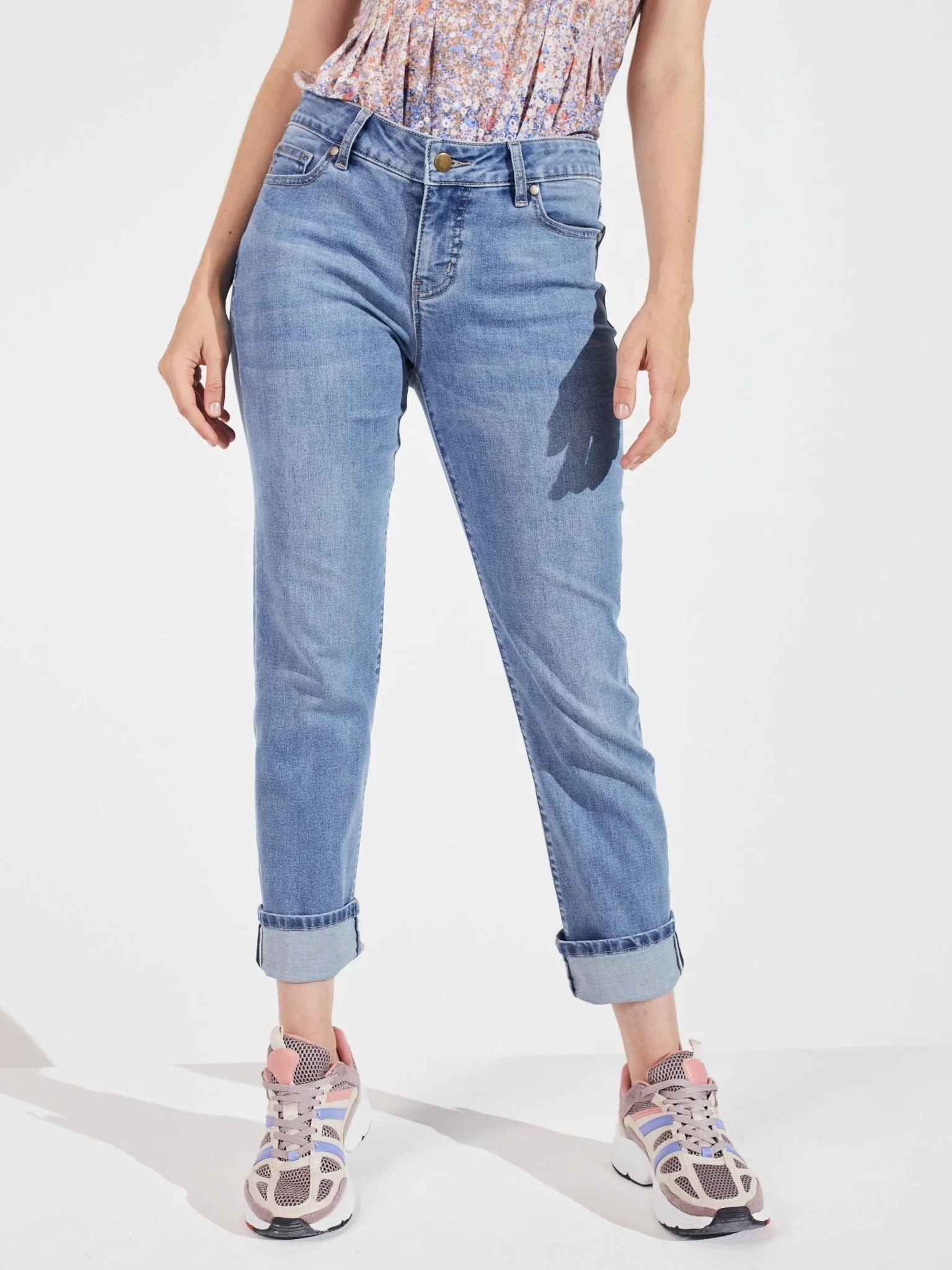Westport Signature Girlfriend 5 Pocket Selvedge Cuff Jeans - Image 15