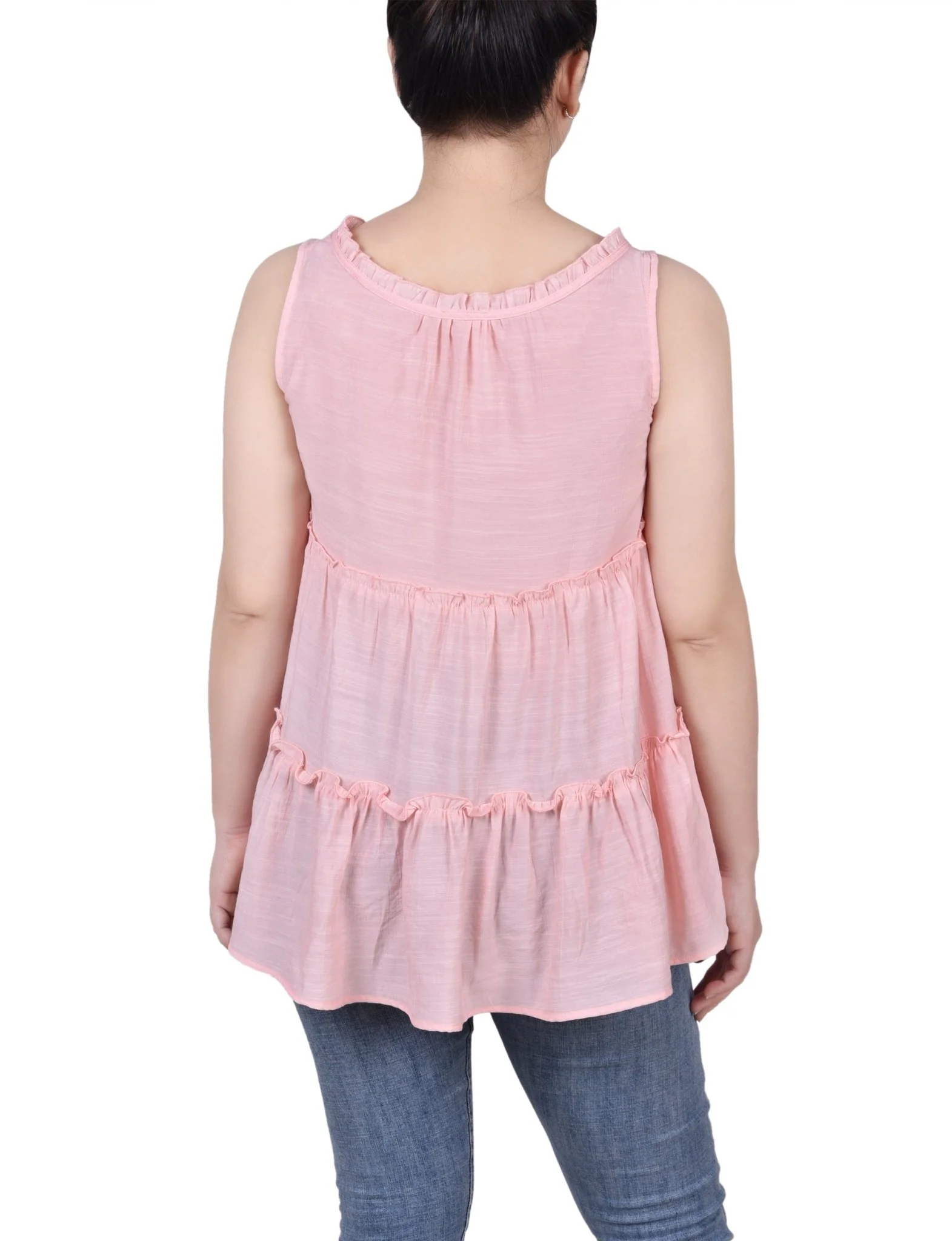 Sleeveless Tiered Blouse - Petite - Image 15