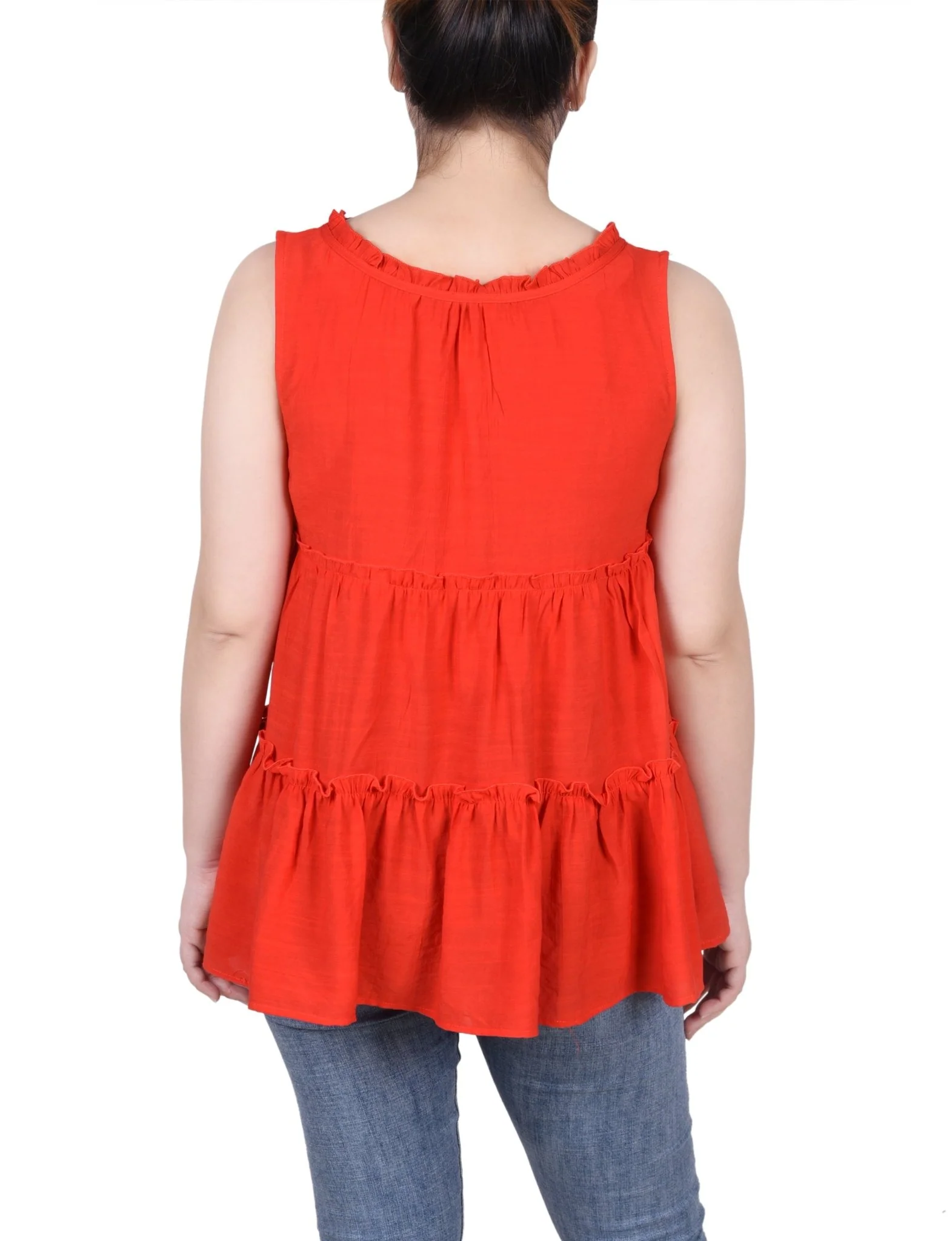Sleeveless Tiered Blouse - Petite - Image 3