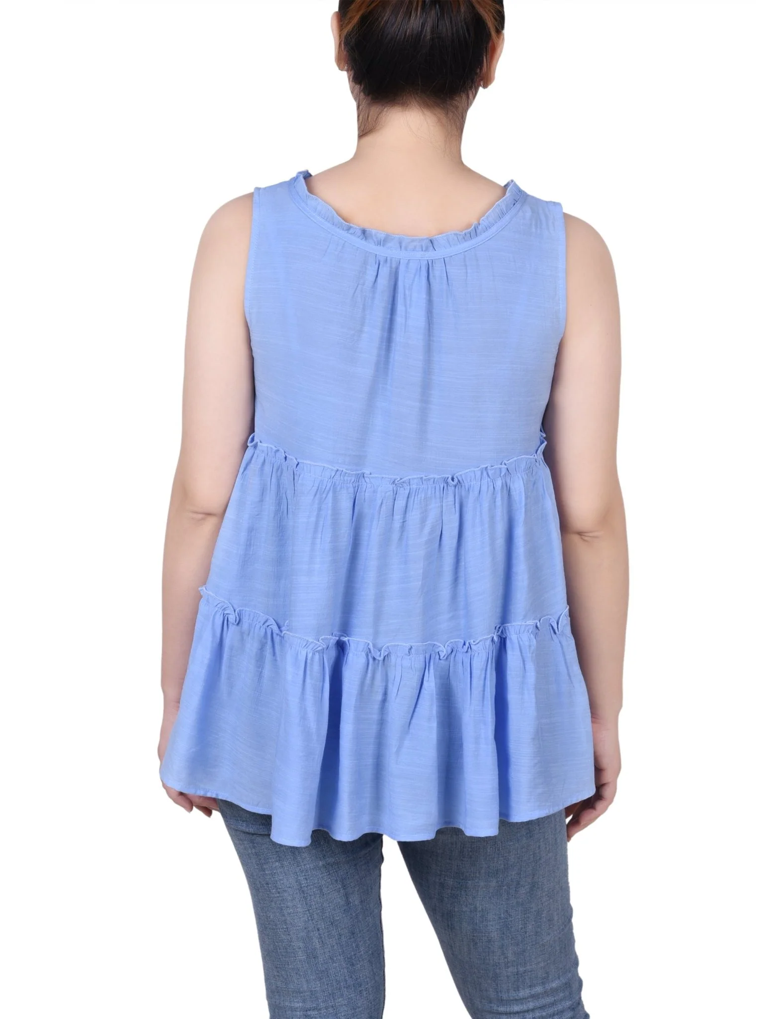 Sleeveless Tiered Blouse - Petite - Image 9