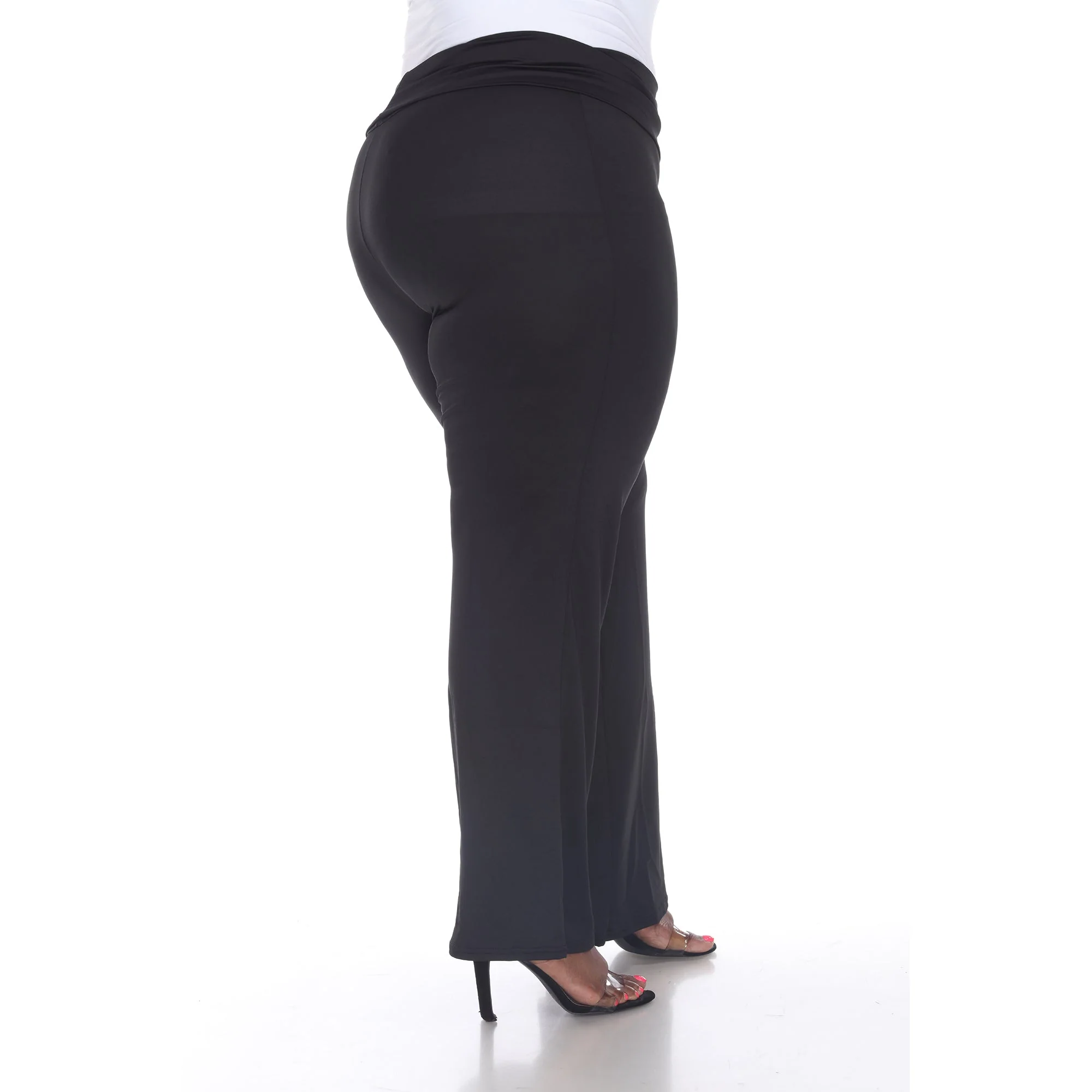 Solid Palazzo Pants - Plus - Image 4