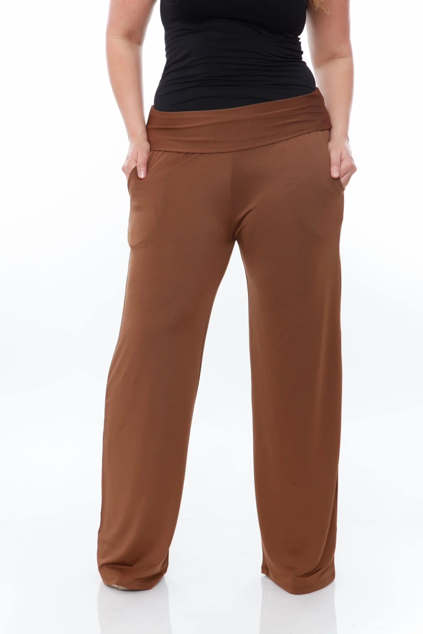 Solid Palazzo Pants - Plus - Image 5