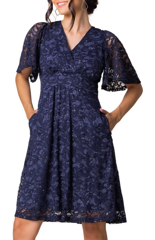 Starry Sequin Lace Cocktail Dress - Image 3