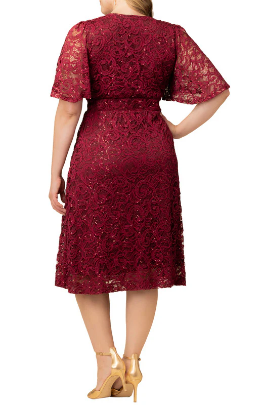 Starry Sequin Lace Cocktail Dress - Plus - Image 5