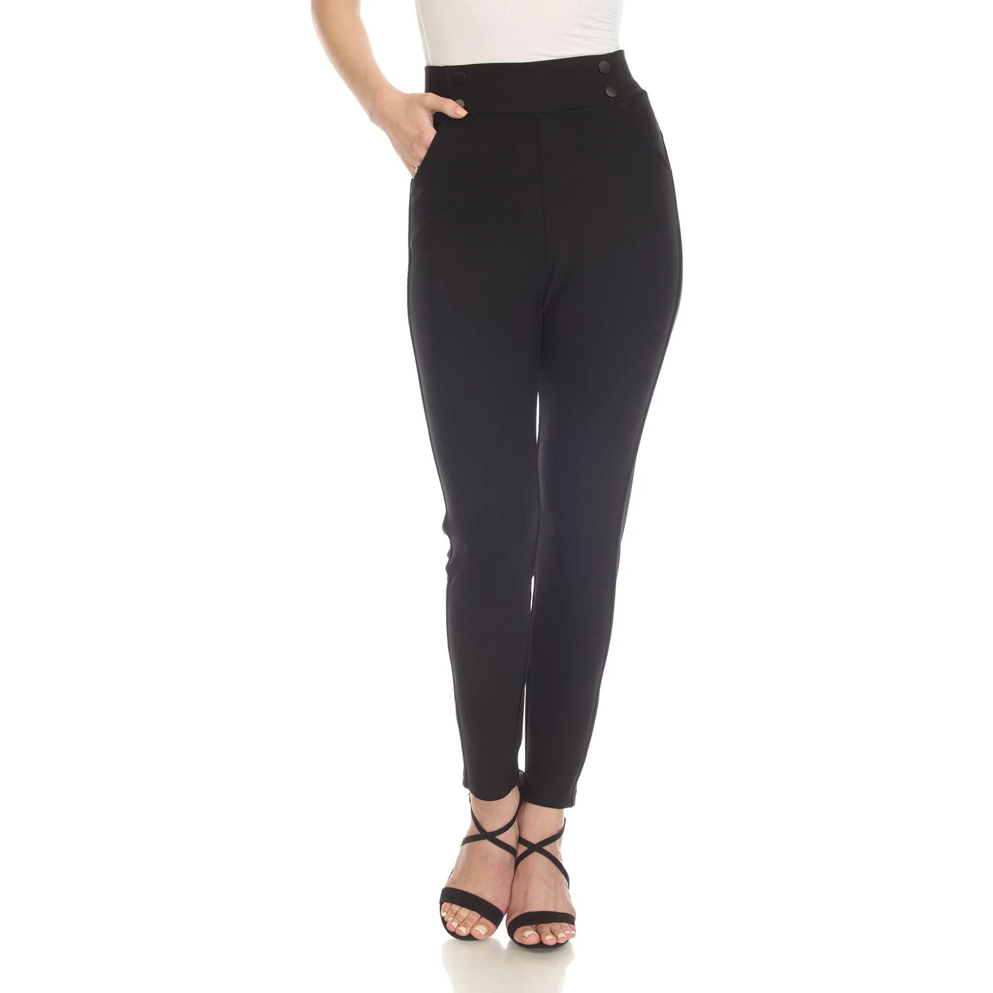 Super Soft Elastic Waistband Scuba Pants - Image 11