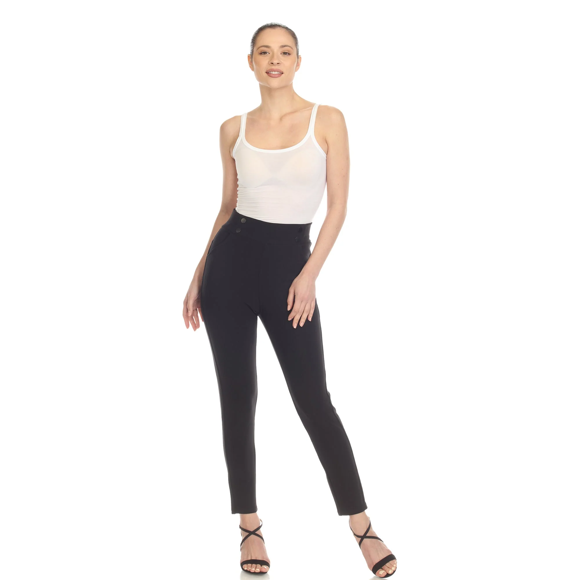 Super Soft Elastic Waistband Scuba Pants - Image 15