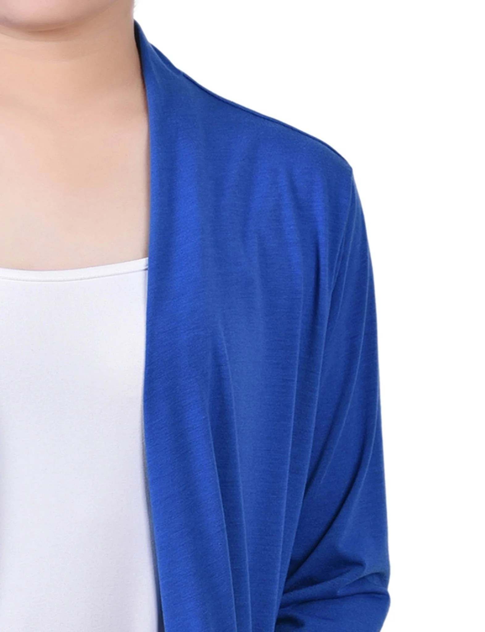 Surf The Web Solid 3/4 Sleeve Cardigan - Image 3