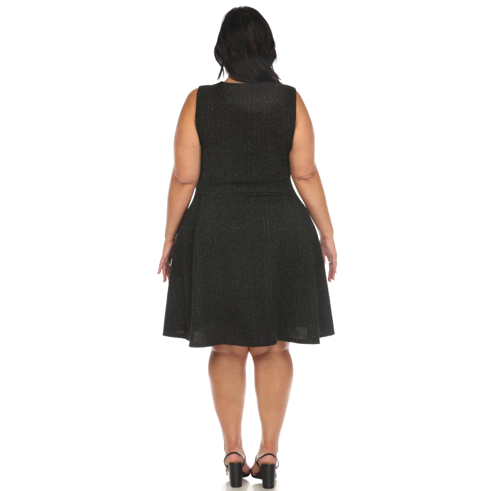 Tweed Fit and Flare Dress - Plus - Image 2
