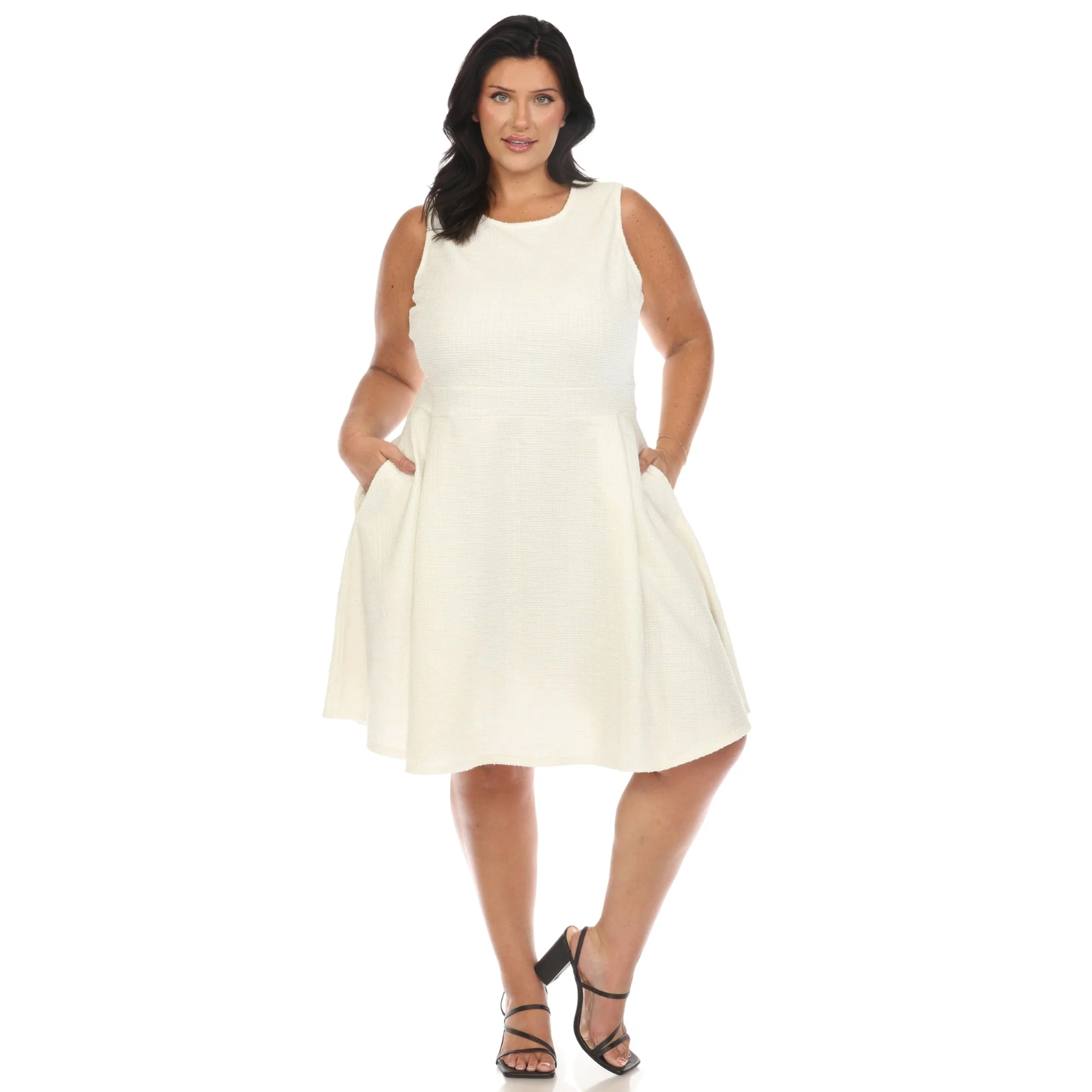 Tweed Fit and Flare Dress - Plus - Image 6