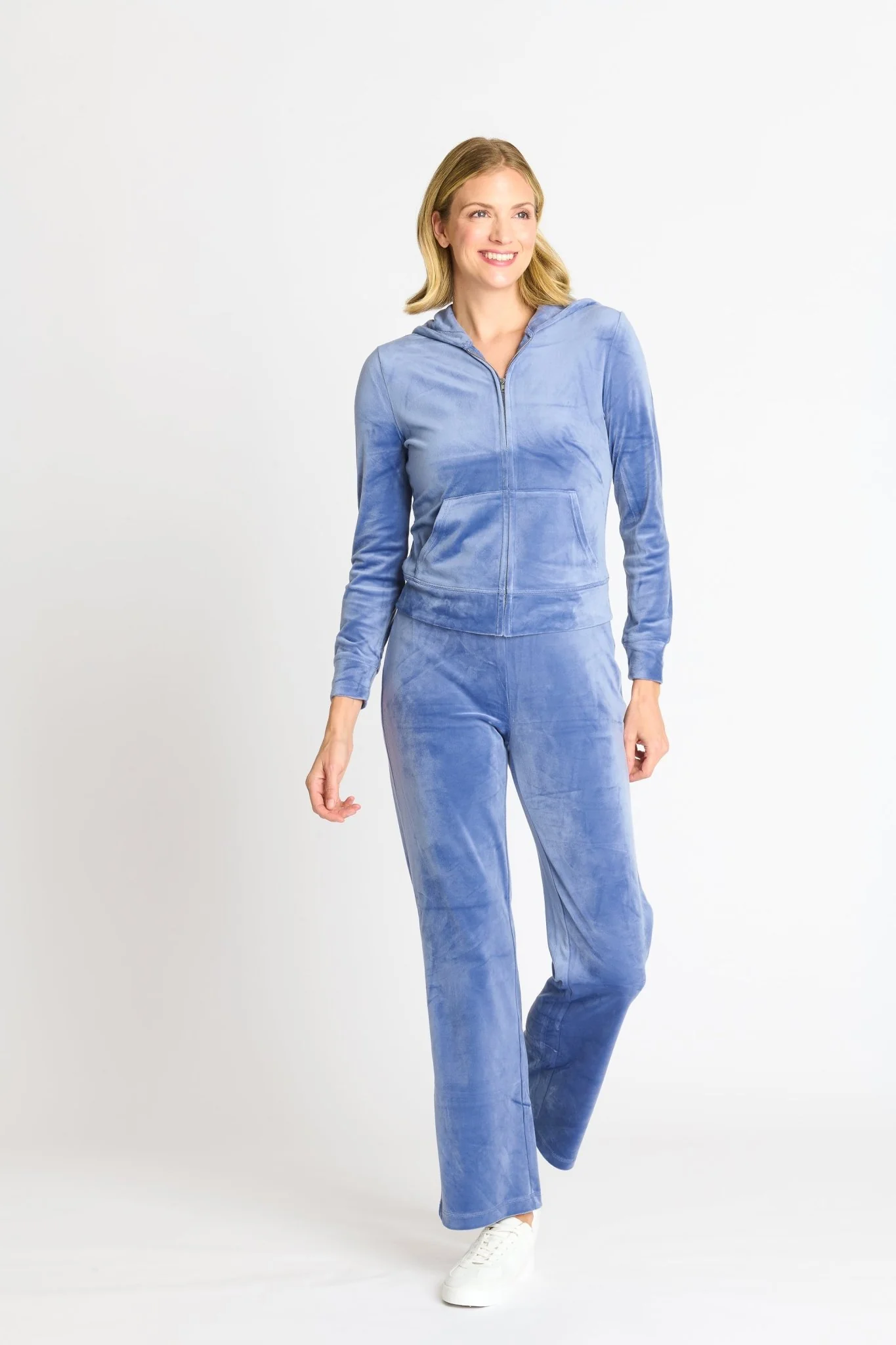 Velour Luxe Zip-Up Jacket - Image 11