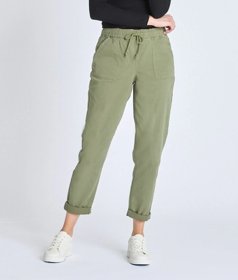 Westport Olive Weekender Twill Jogger - Plus - Image 3
