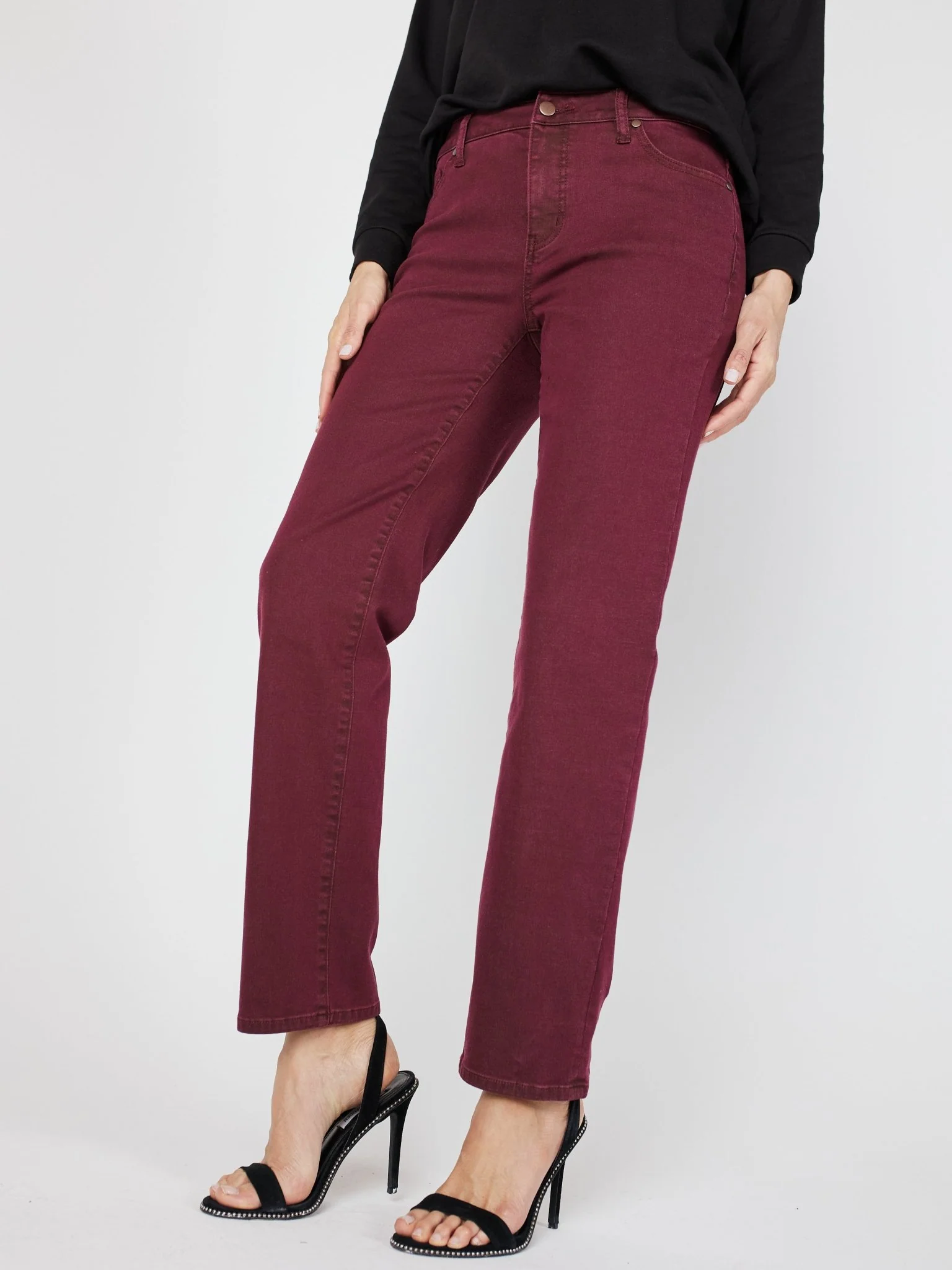 Westport Signature 5 Pocket Colored Denim Straight Leg Jean - Image 3