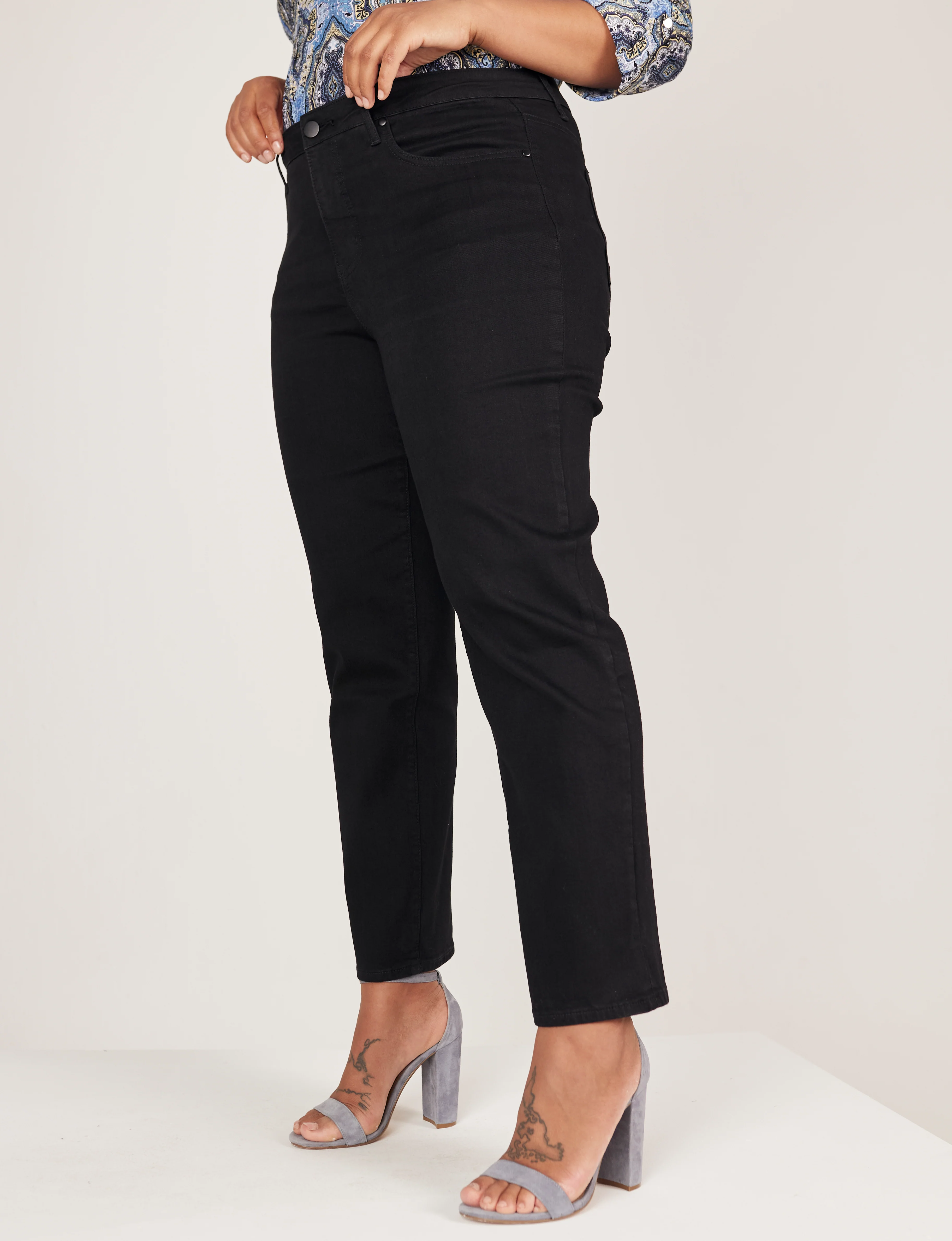 Westport Signature Black Straight Leg Jeans - Plus - Image 9