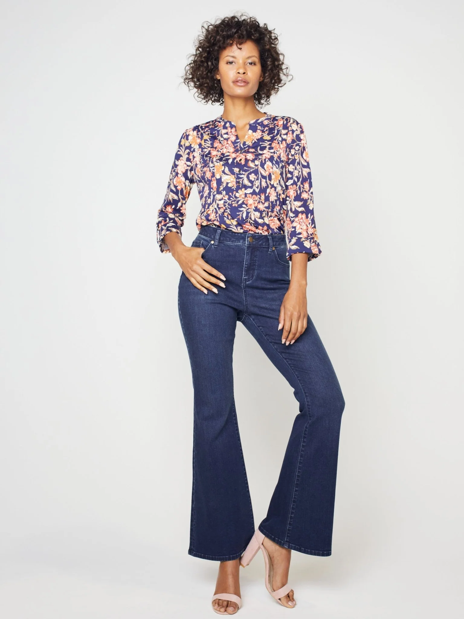 Westport Signature High Rise Modern Flare Leg Jeans - Image 5