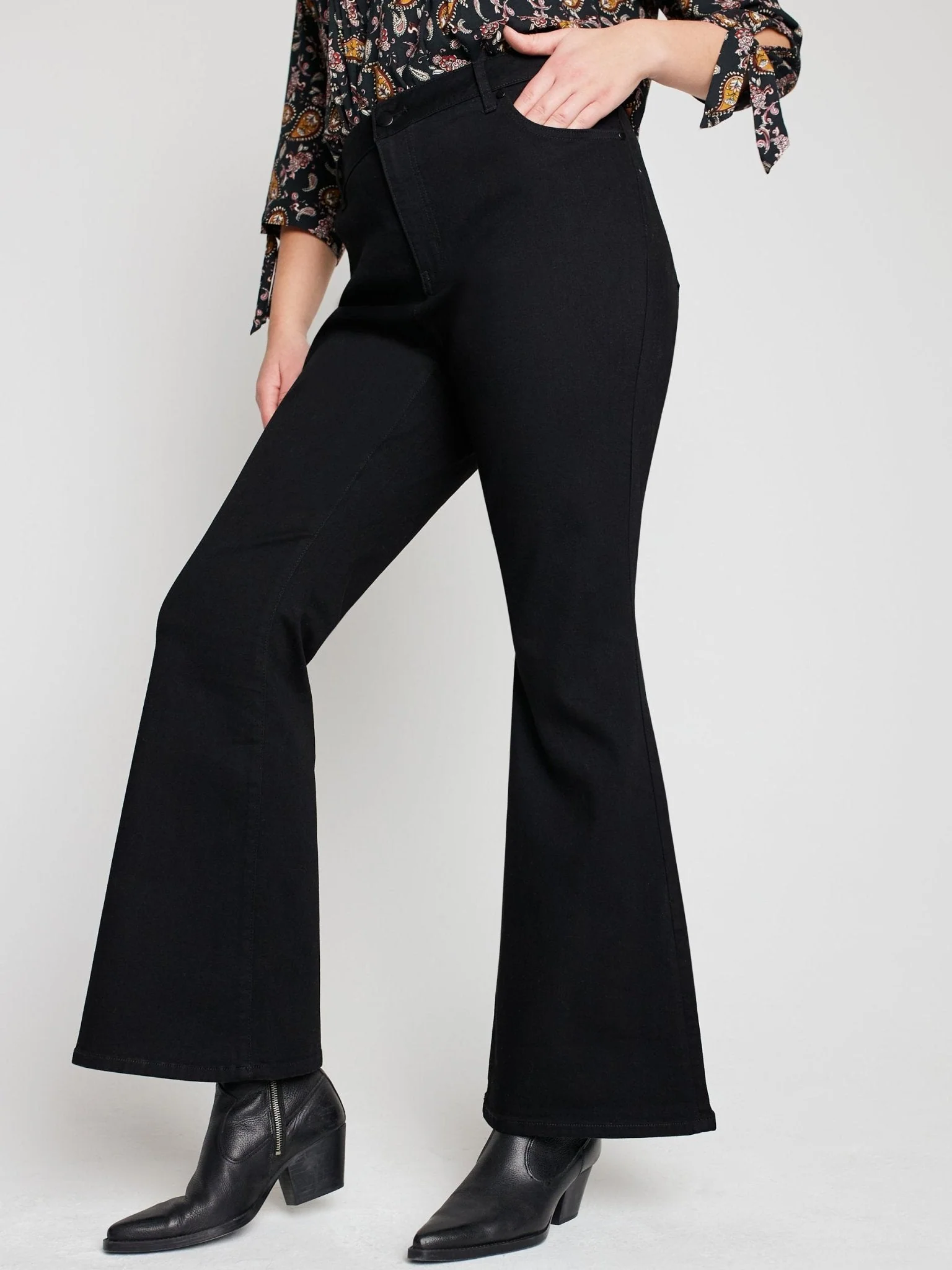 Westport Signature High Rise Modern Flare Leg Jeans - Image 6