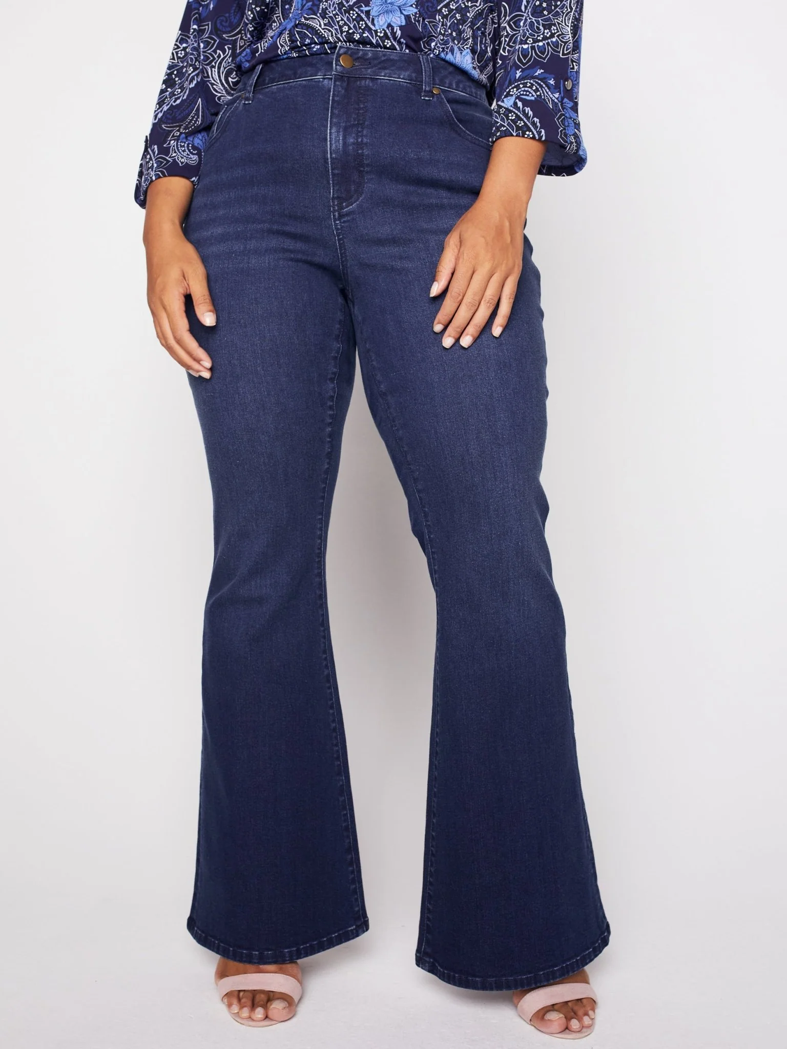 Westport Signature High Rise Modern Flare Leg Jeans - Plus - Image 4