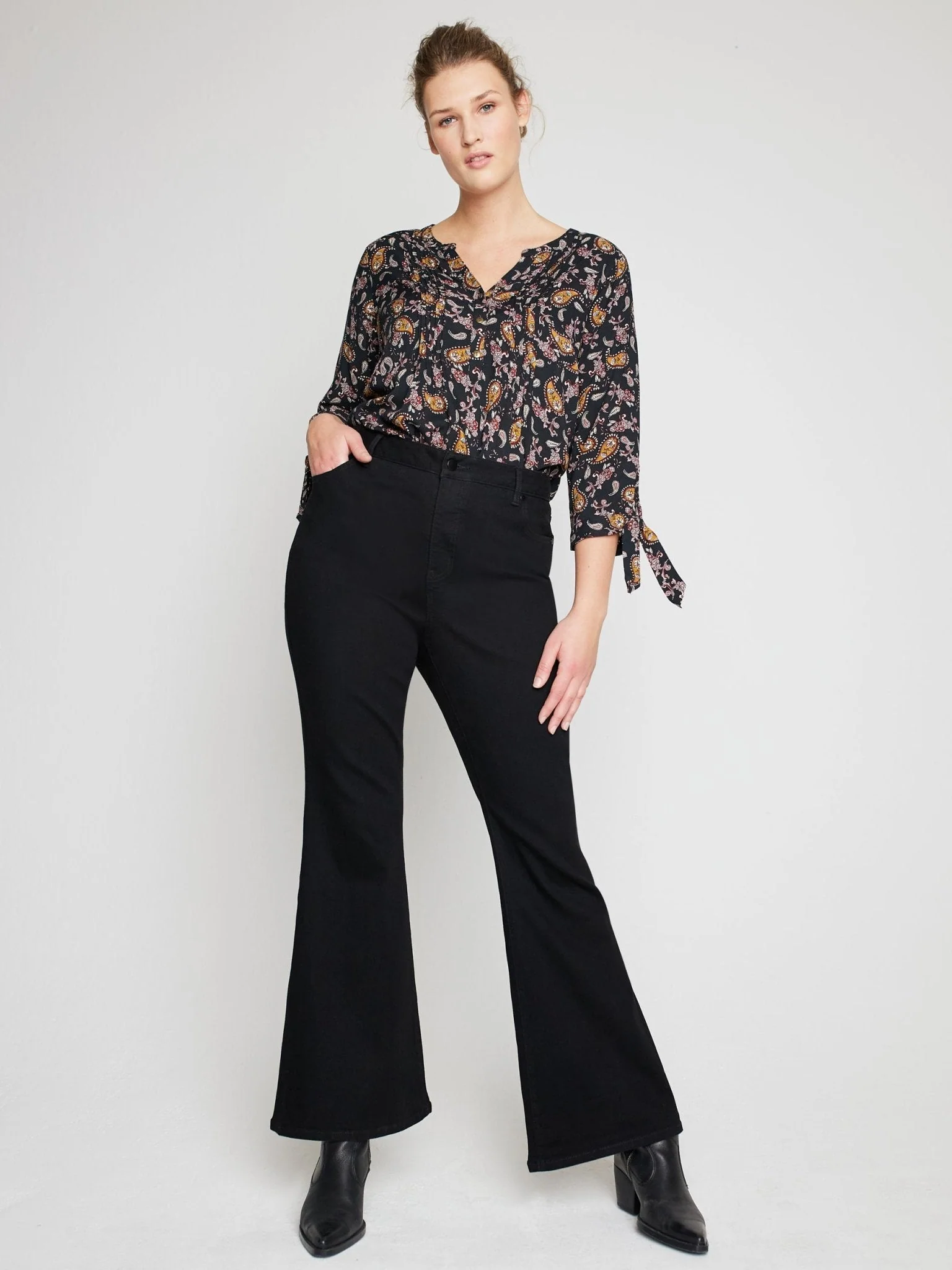 Westport Signature High Rise Modern Flare Leg Jeans - Plus - Image 6