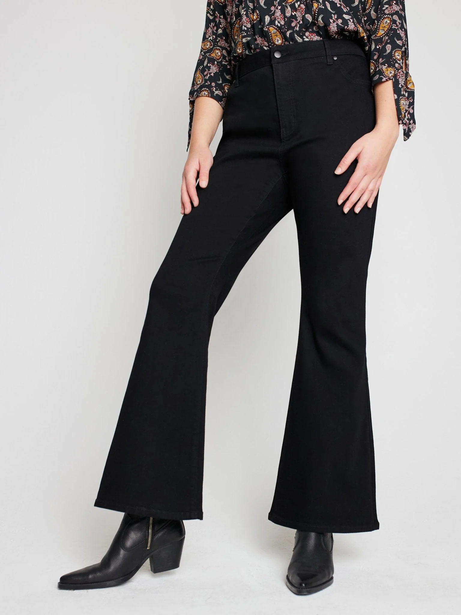 Westport Signature High Rise Modern Flare Leg Jeans - Plus - Image 9