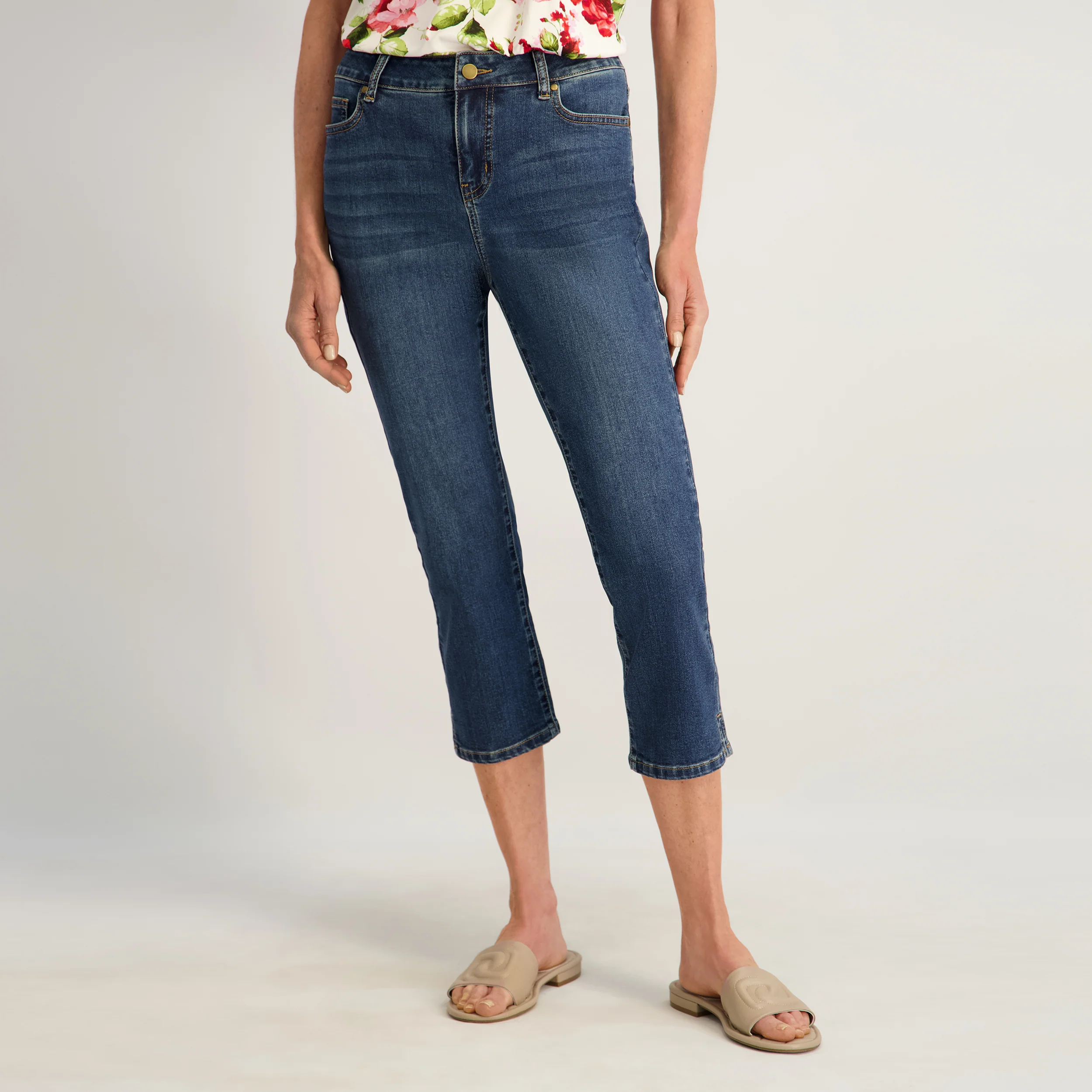 Westport Signature Side Slit Capri in Vintage - Image 2
