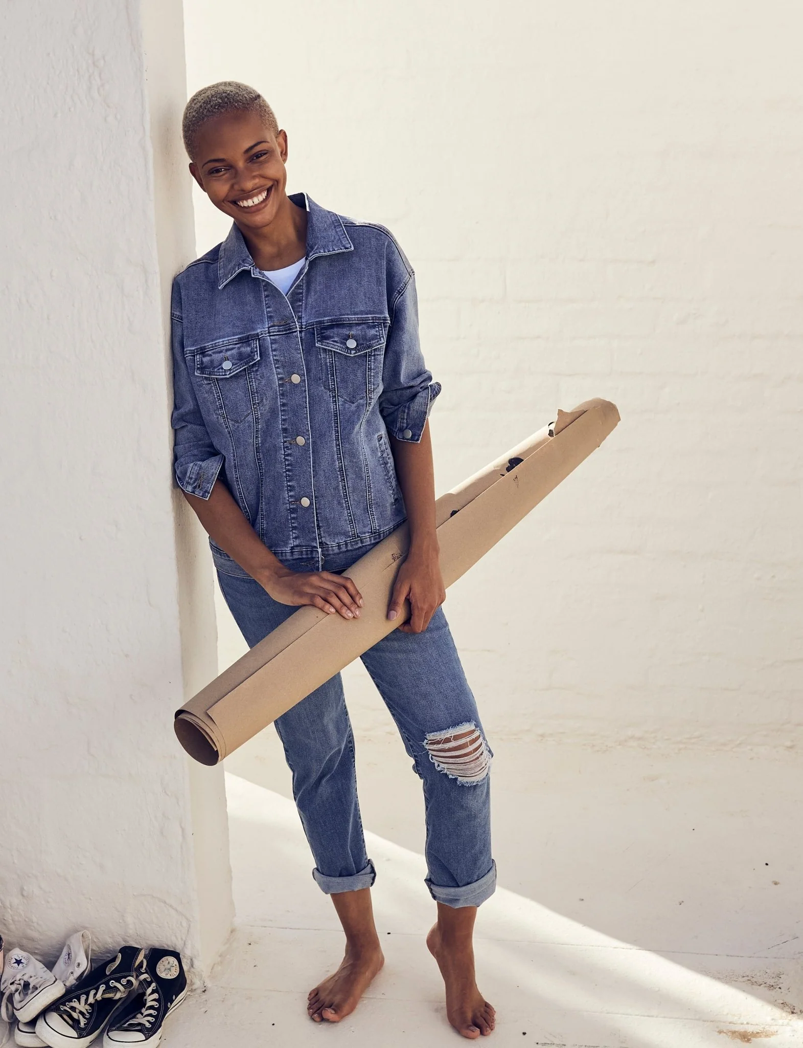 Westport Signature Straight Leg Jeans with Destruction - Image 5