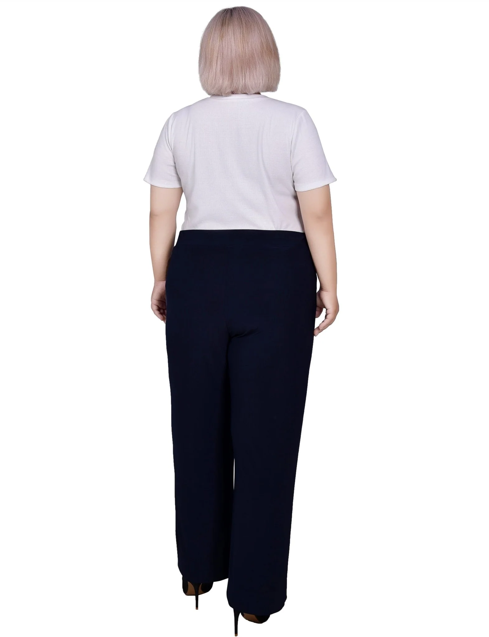 Wide Waistband Pull-On Pants - Plus - Image 2