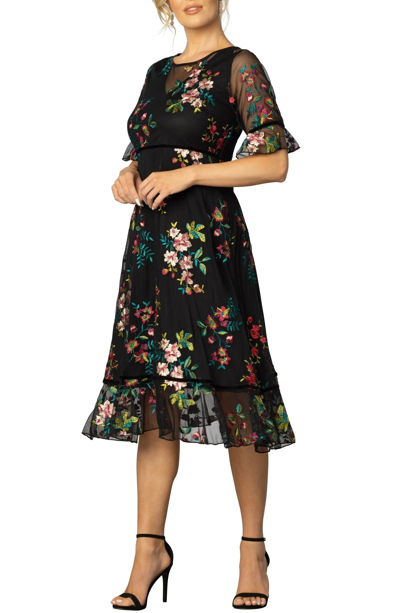 Wildflower Embroidered Dress - Image 4