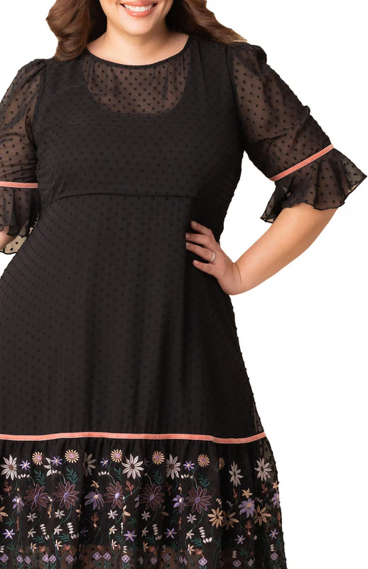 Wildflowers Mesmerizing Embroidered Cocktail Dress - Plus - Image 3