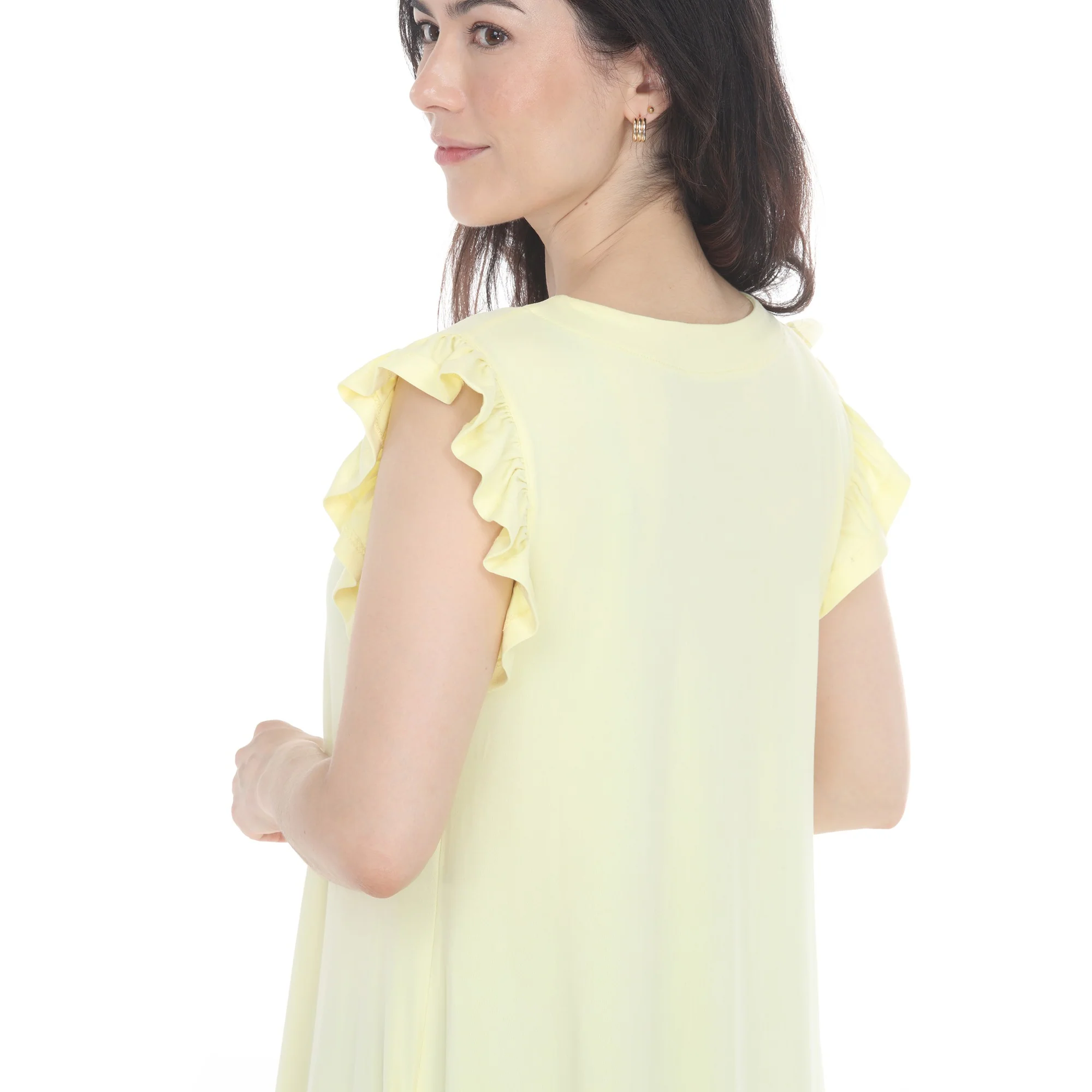 Women's Button Front Tiered Swing Dress - Image 28