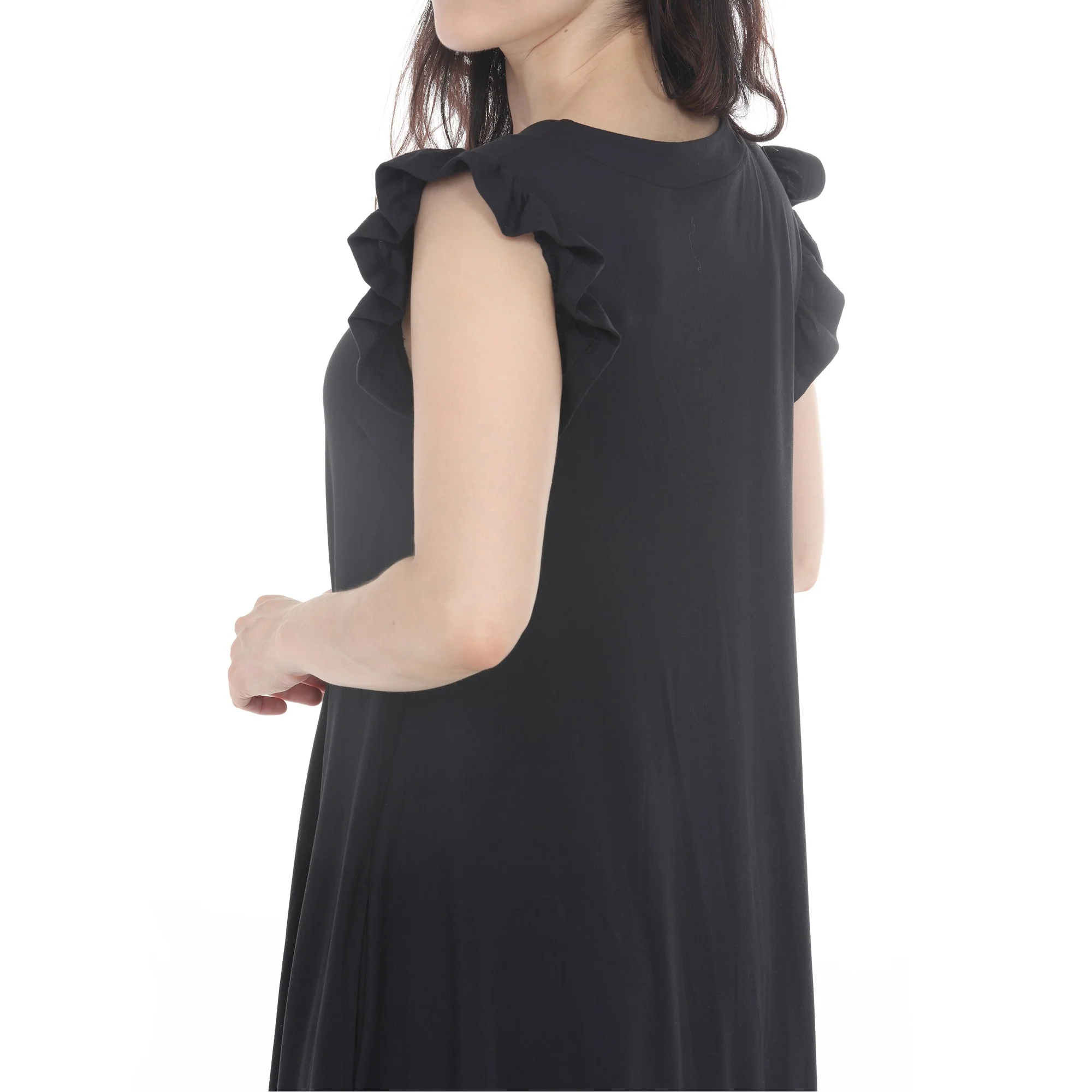 Women's Button Front Tiered Swing Dress - Image 4