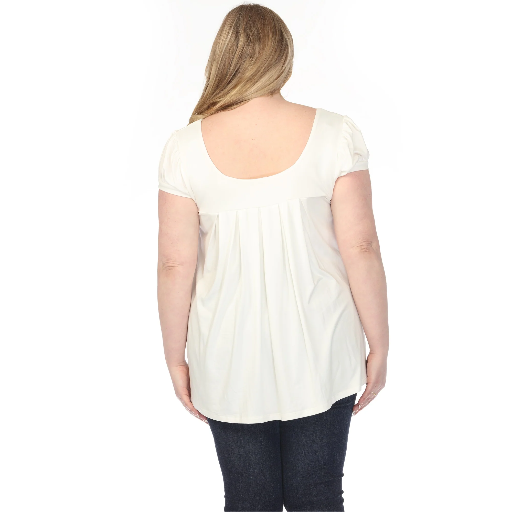 Women's  Cap Sleeve Pleated Top - Image 13
