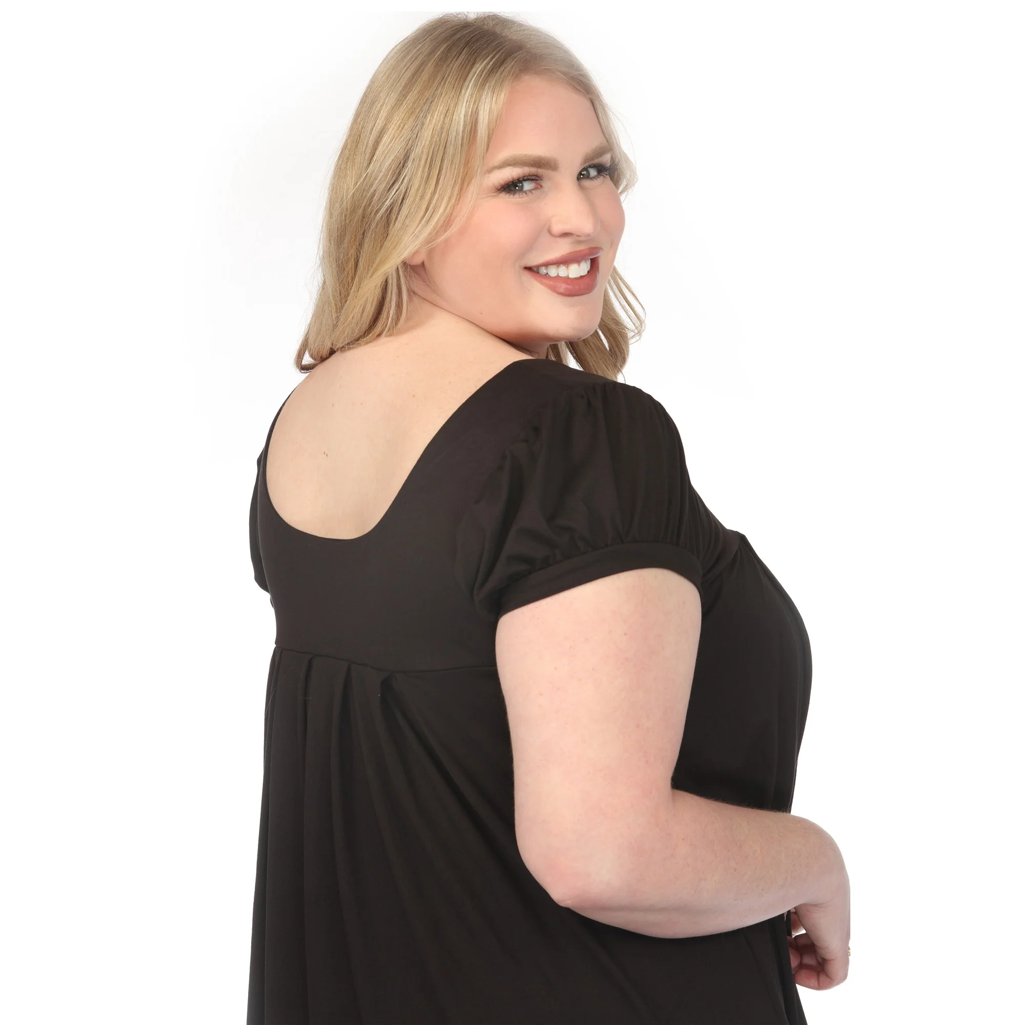 Women's  Cap Sleeve Pleated Top - Image 9