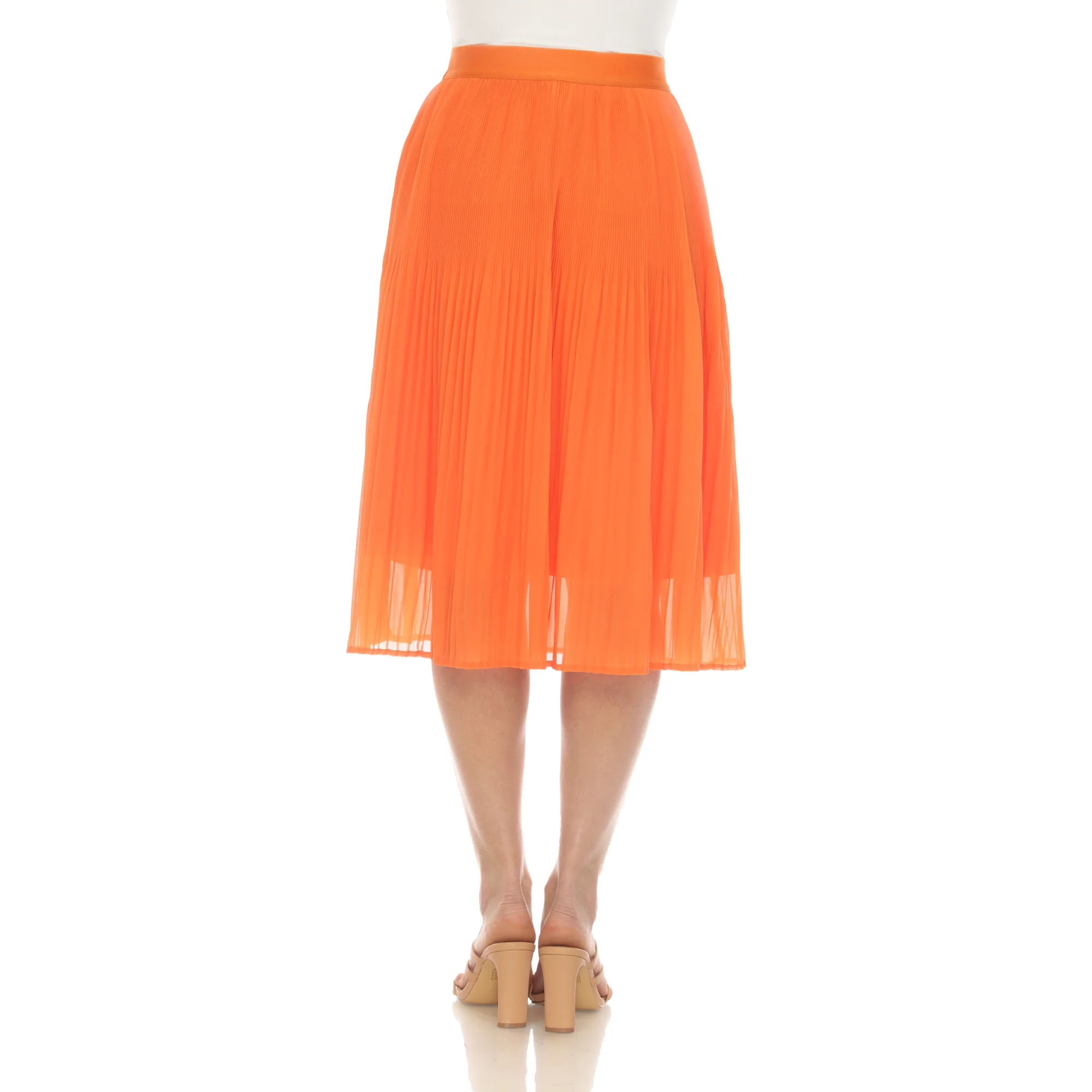 Women's Chiffon Pleated Midi Skirt - Image 14