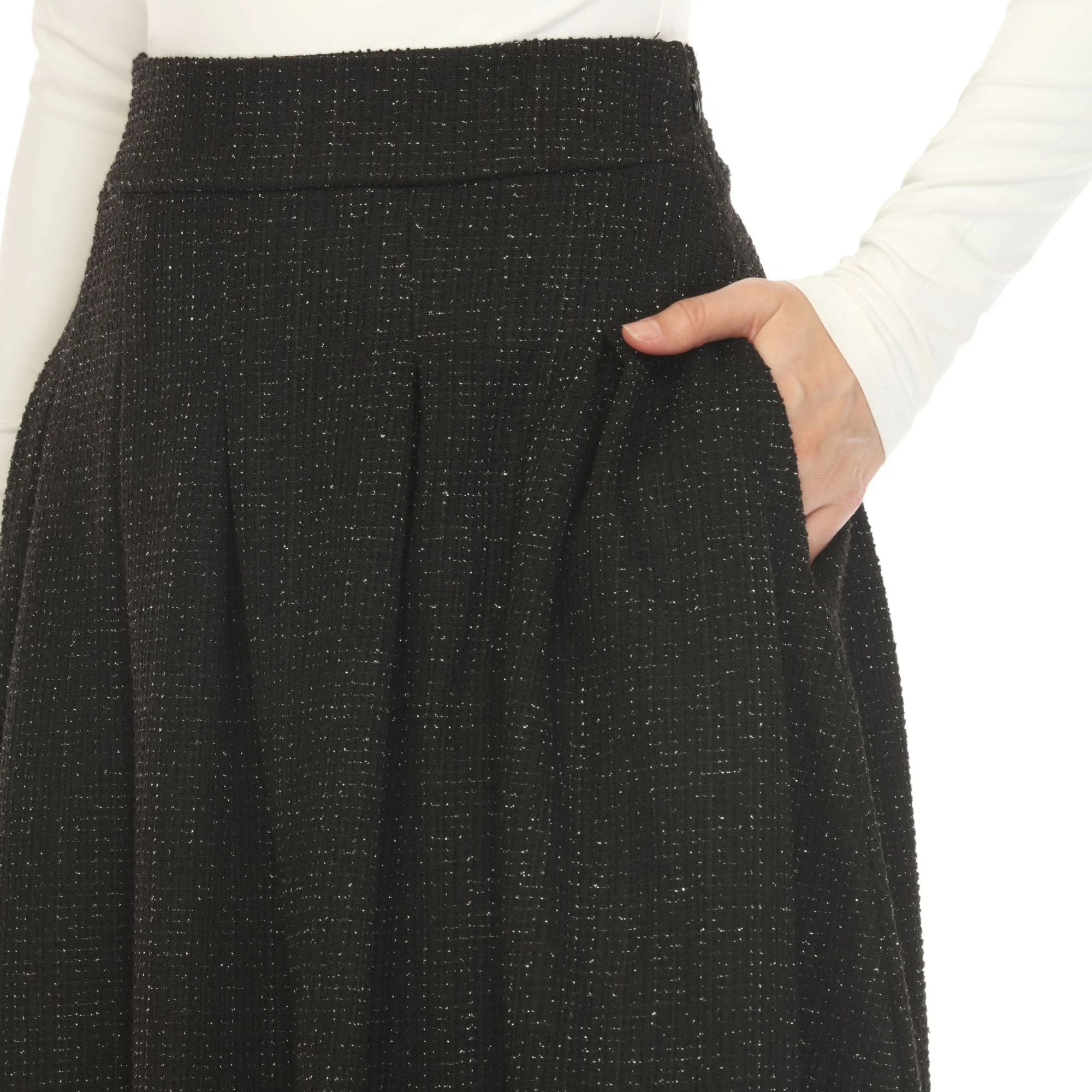 Women's Flared Tweed Skirt - Image 3