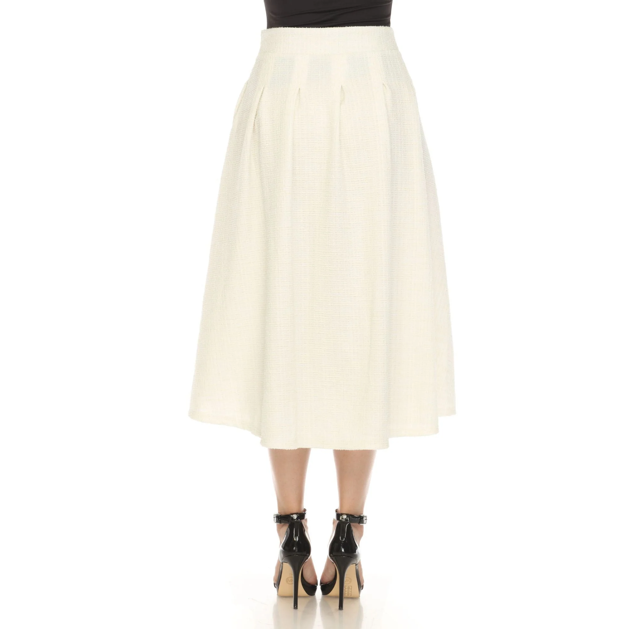 Women's Flared Tweed Skirt - Image 4