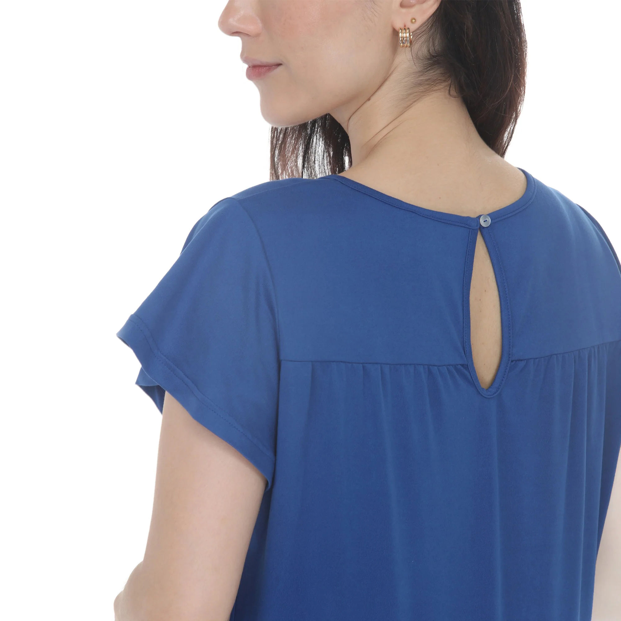 Women's Flutter Sleeve Ruffle Tiered Dress - Image 4