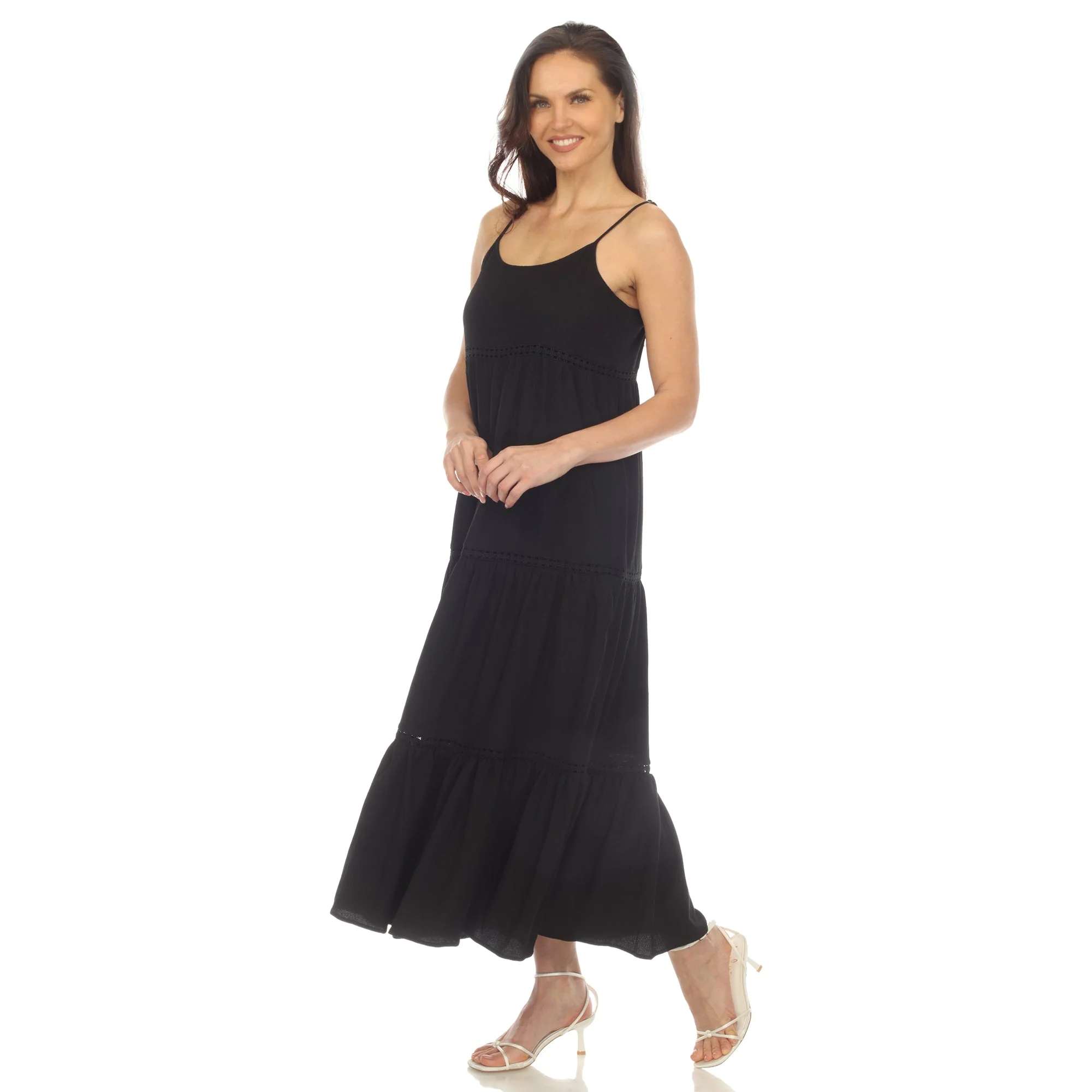 Women's Scoop Neck Tiered Maxi Dress - Image 20