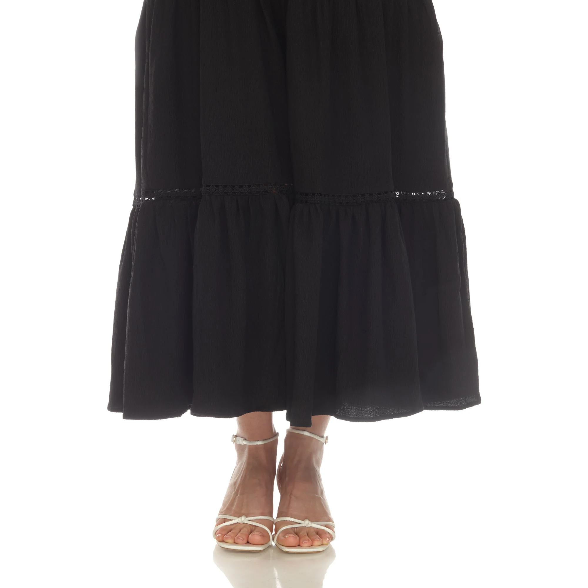 Women's Scoop Neck Tiered Maxi Dress - Image 22