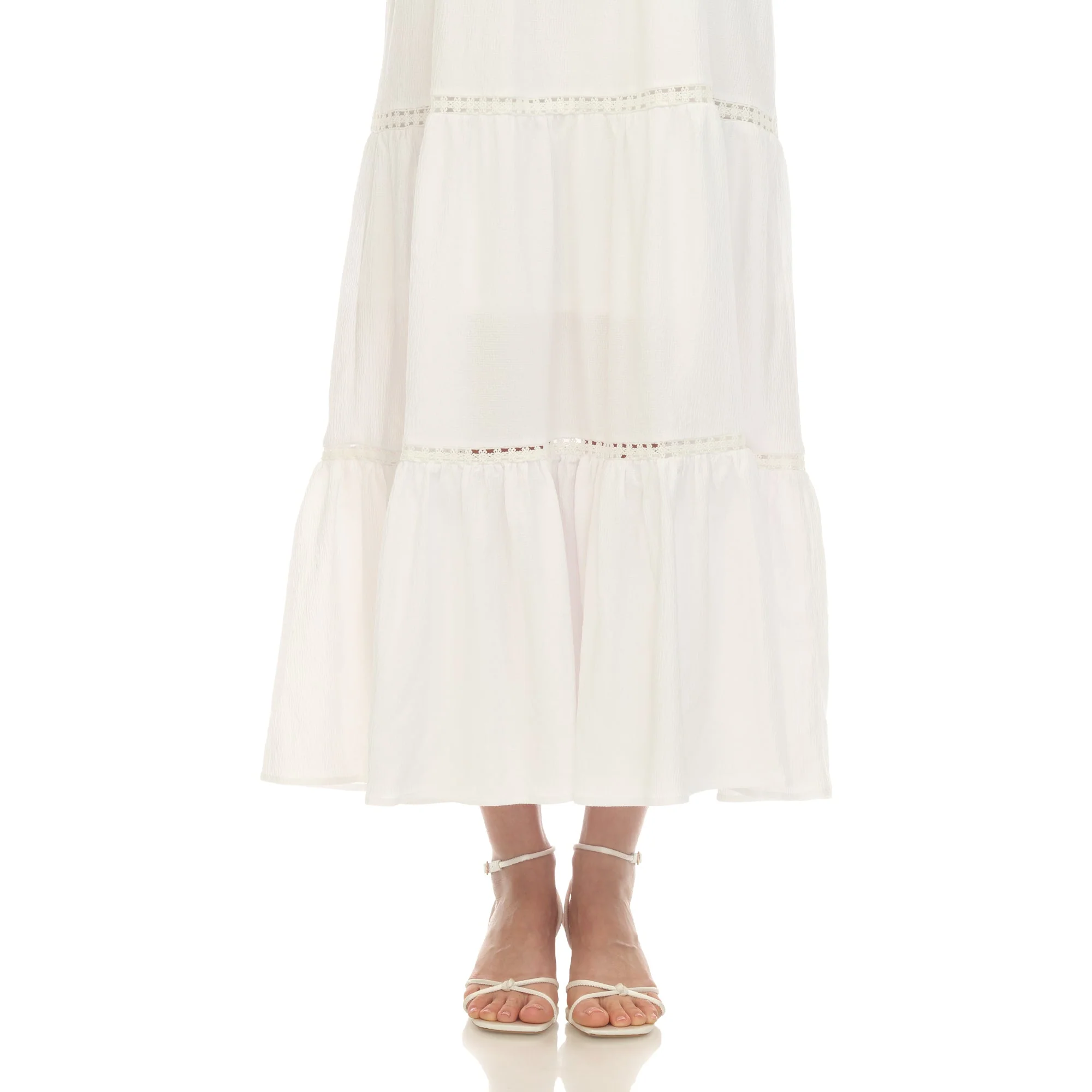 Women's Scoop Neck Tiered Maxi Dress - Image 29